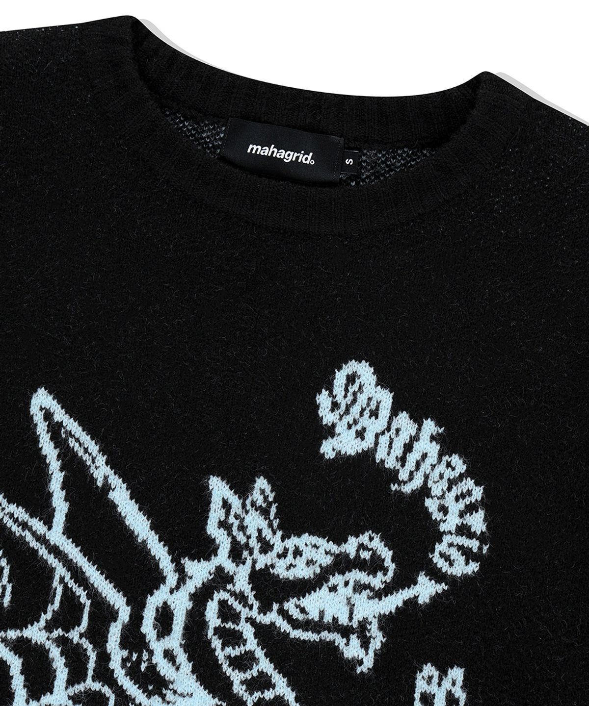 마하그리드(MAHAGRID) FIREDRAKE KNIT SWEATER BLACK(MG2EFMK603A)