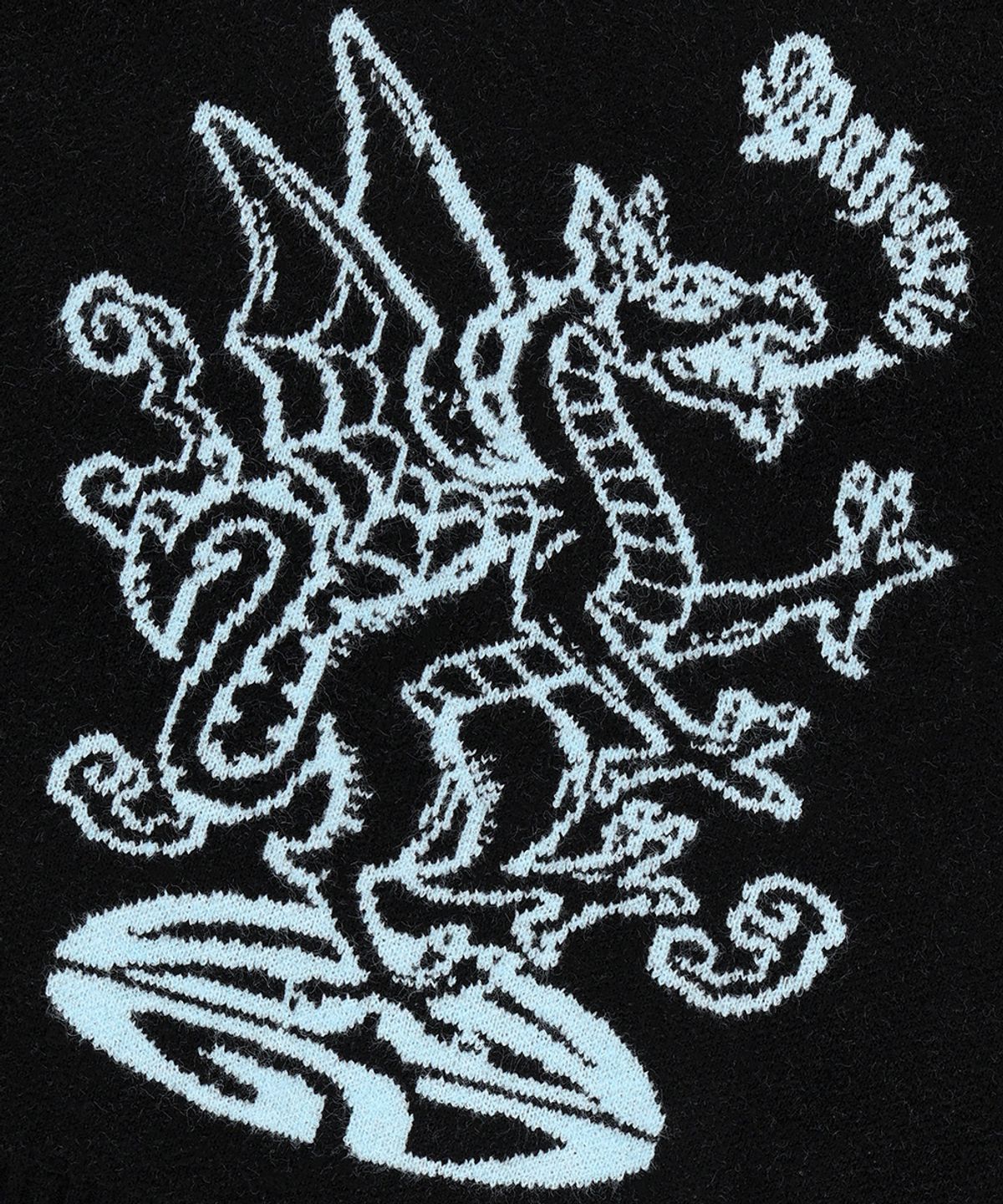 마하그리드(MAHAGRID) FIREDRAKE KNIT SWEATER BLACK(MG2EFMK603A)