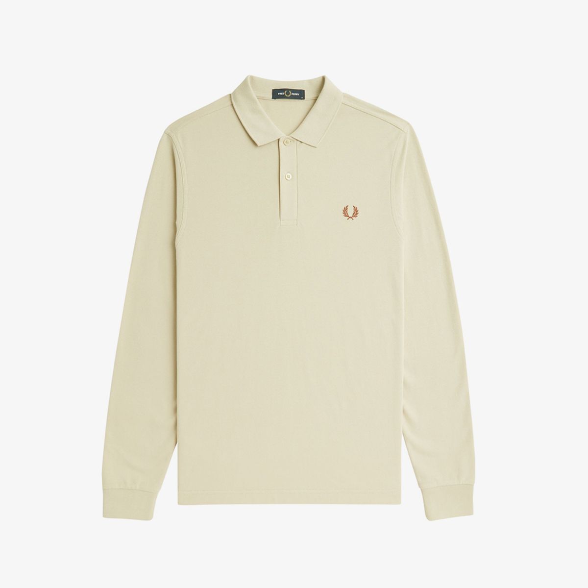 프레드페리(FRED PERRY) [M6006] 롱 슬리브 플레인 프레드페리 셔츠 - 오트밀/위스키브라운 AFPM2436006-W69