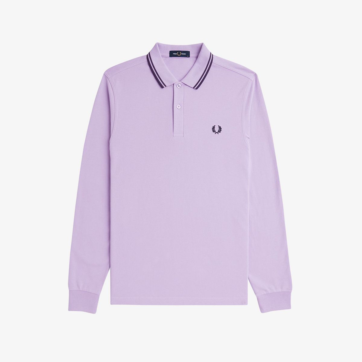 프레드페리(FRED PERRY) [M3636] 롱슬리브 트윈 팁 프레드페리 셔츠 - 울트라바이올렛/네이비 AFPM2433636-W51