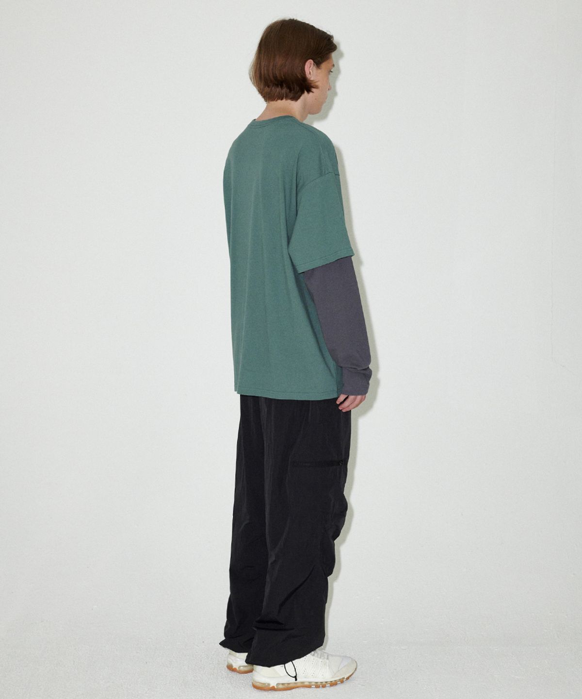 마하그리드(MAHAGRID) SYMBOL LAYERED LS TEE BLUE(MG2EFMT568A)