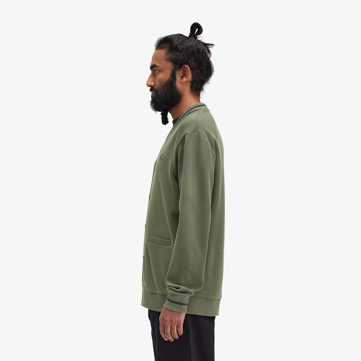 프레드페리(FRED PERRY) [Sharp] 팁 피케 텍스쳐 가디건 (W49) AFPM2432654-W49