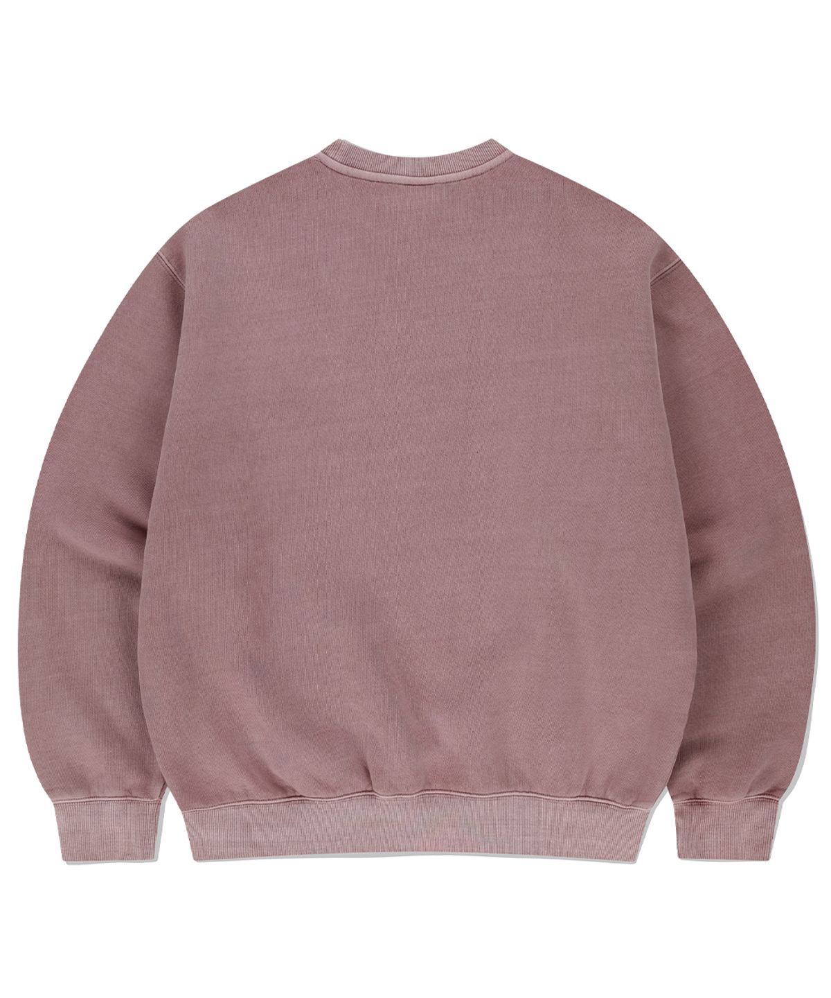마하그리드(MAHAGRID) GRUNGE SLOGAN PIGMENT SWEATSHIRT PINK(MG2EFMM451A)