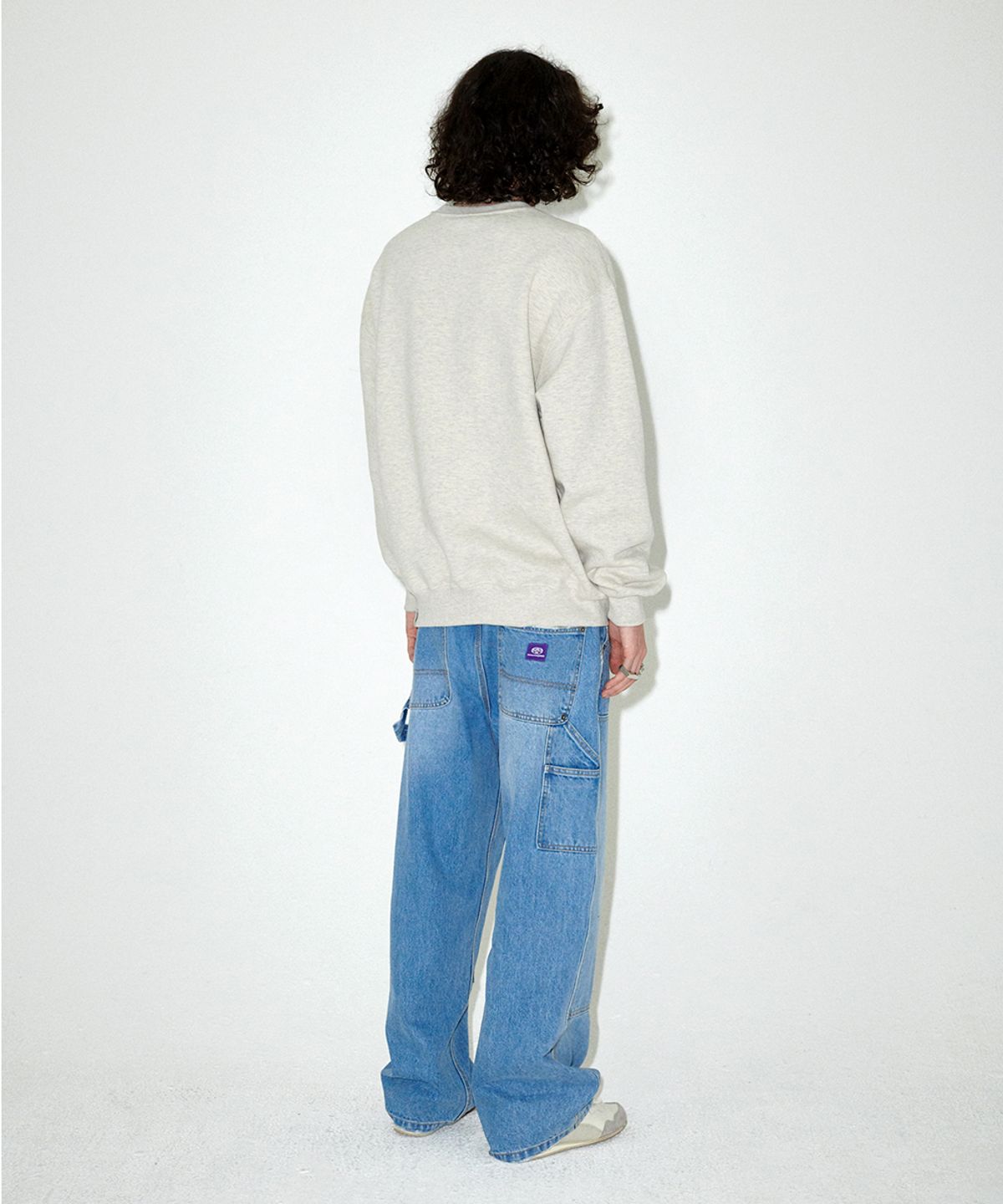 마하그리드(MAHAGRID) ROSE VARSITY SWEATSHIRT OATMEAL(MG2EFMM454A)