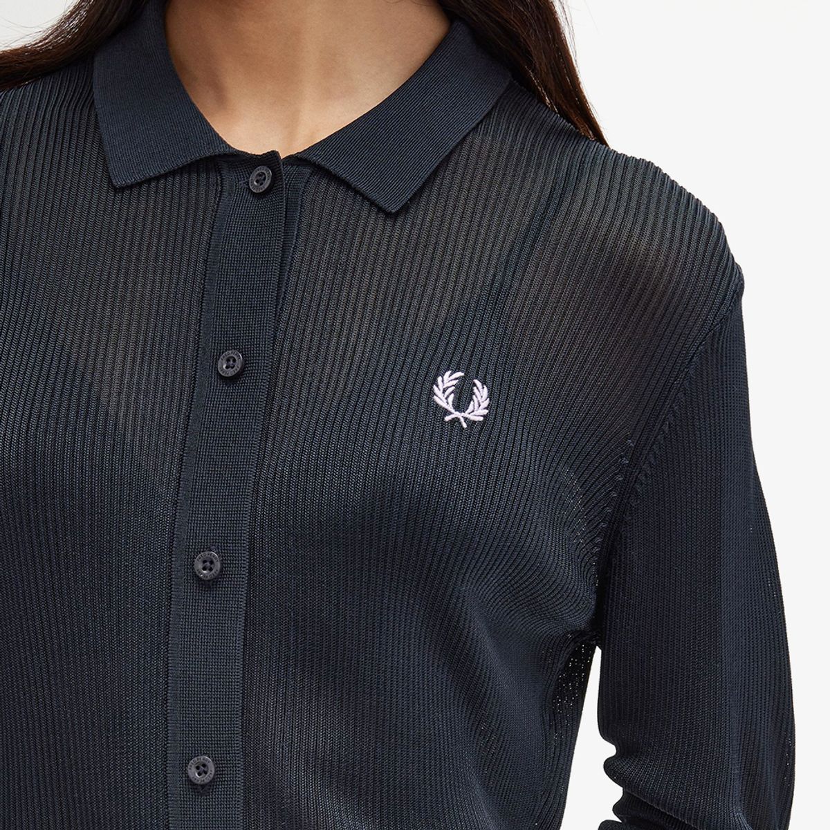 프레드페리(FRED PERRY) [Womens] 립 니트 셔츠 (608) AFPF2438106-608