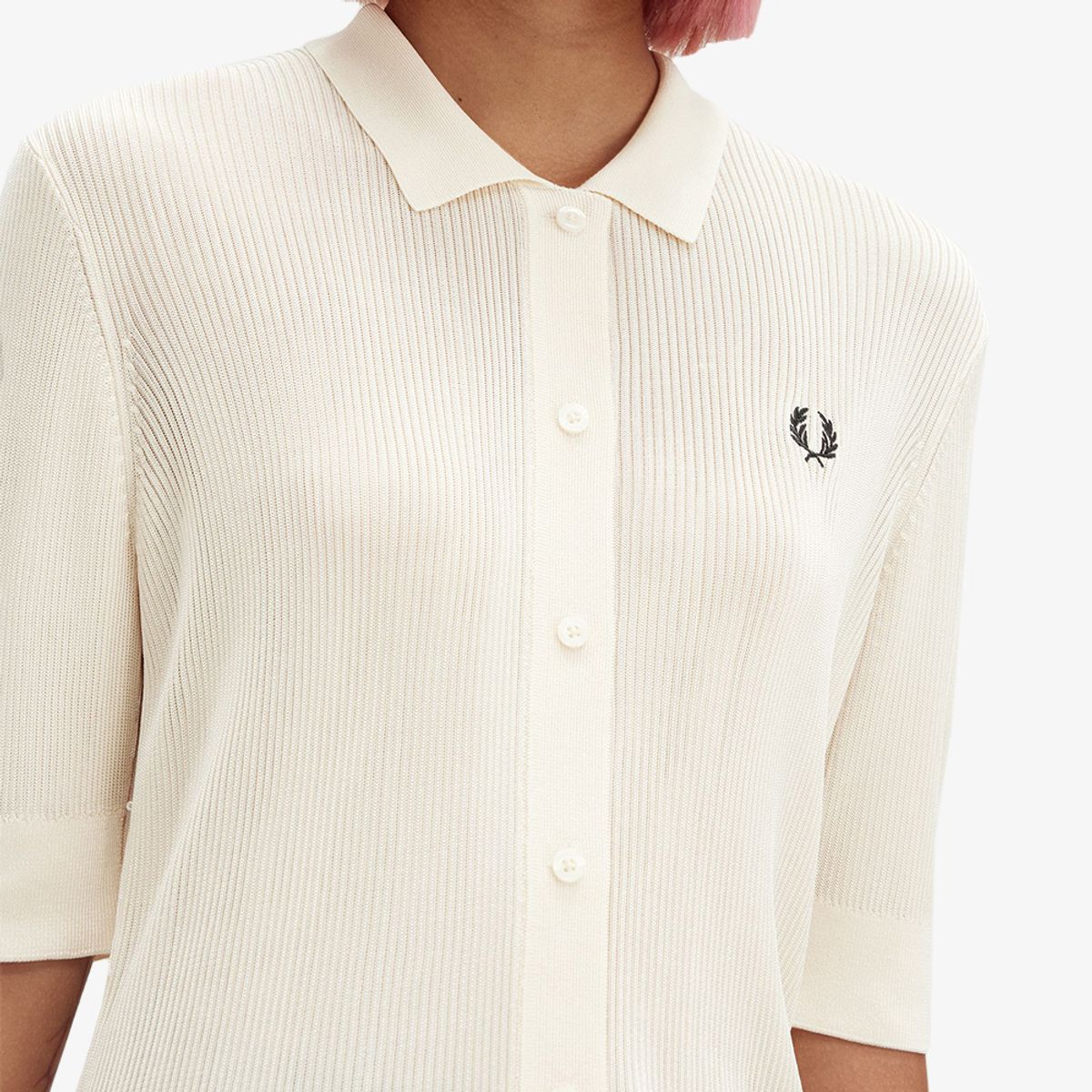 프레드페리(FRED PERRY) [Womens] 립 니트 셔츠 (560) AFPF2438106-560