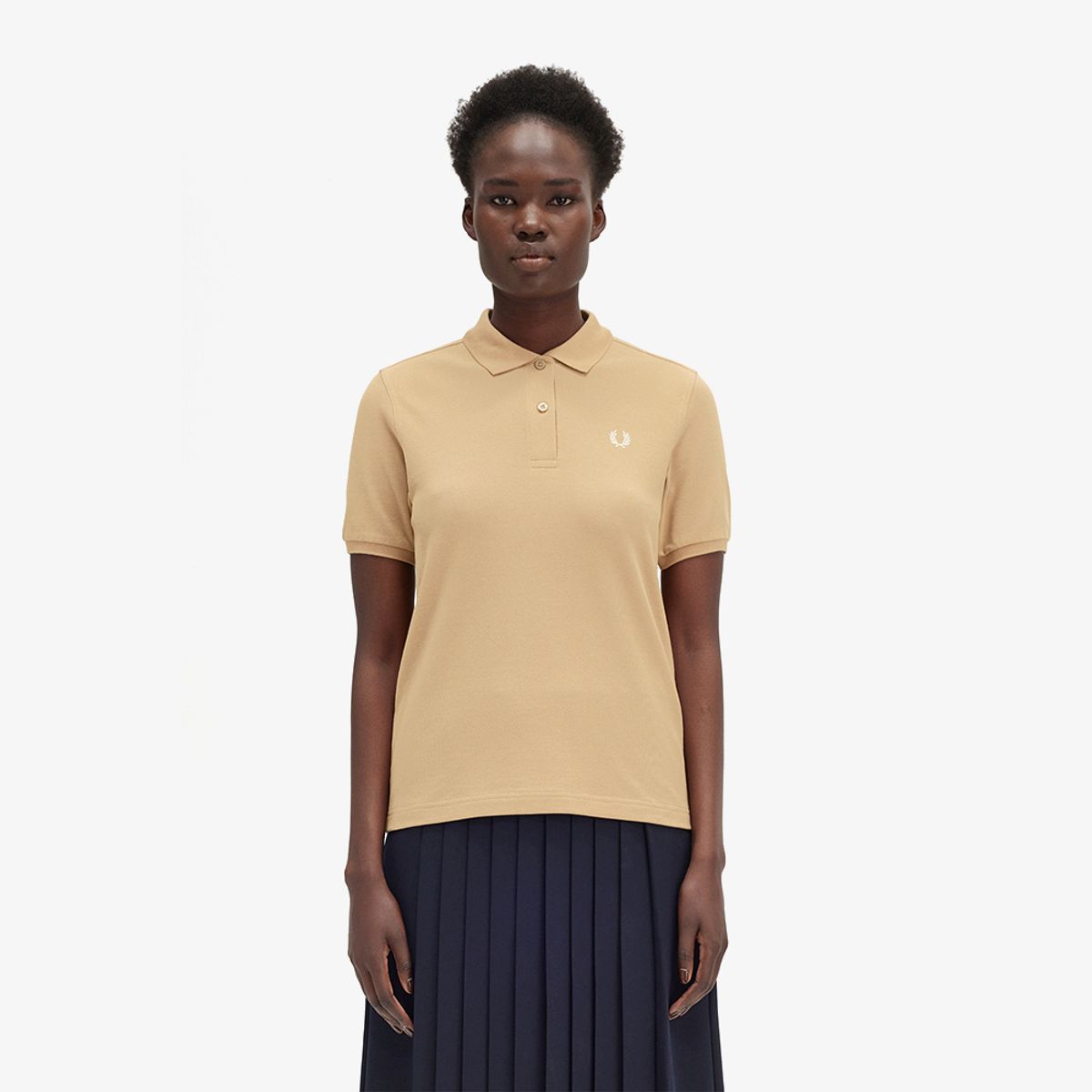 프레드페리(FRED PERRY) [G6000] 여성 플레인 프레드페리 셔츠 - 웜스톤/오트밀 AFPF2436000-V19