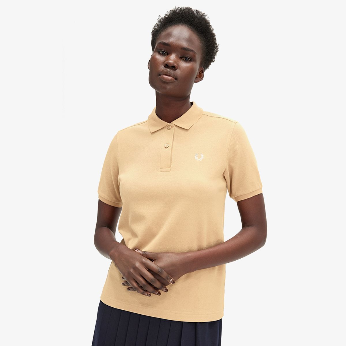 프레드페리(FRED PERRY) [G6000] 여성 플레인 프레드페리 셔츠 - 웜스톤/오트밀 AFPF2436000-V19