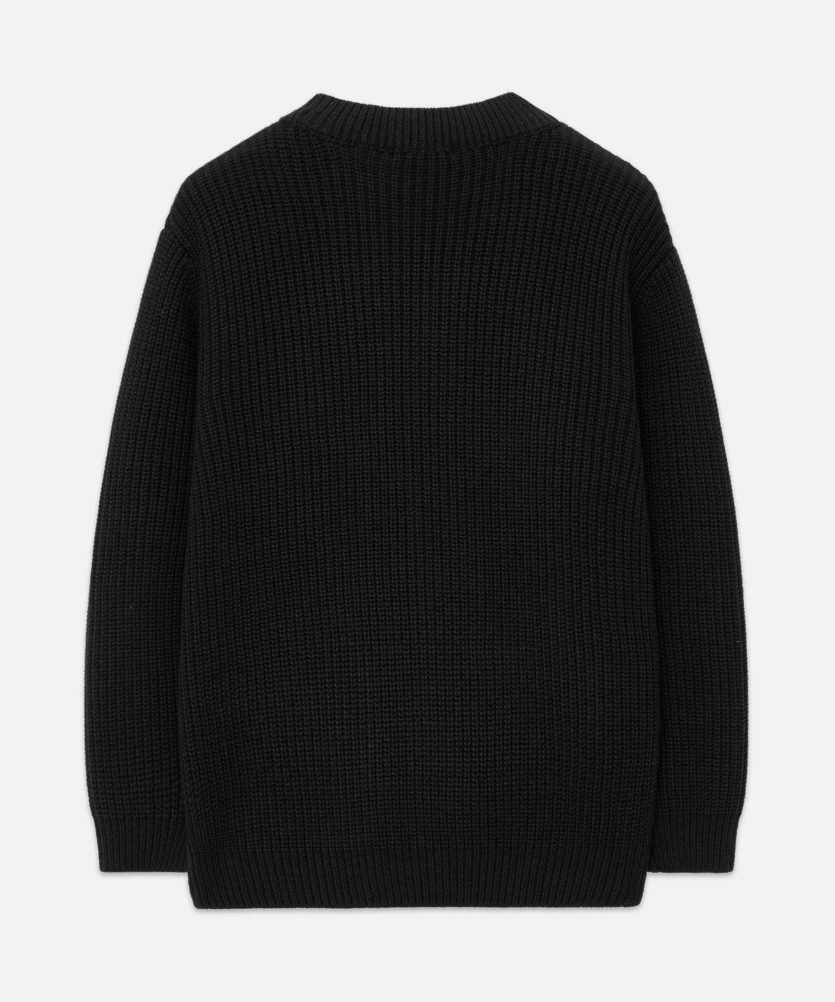 드로우핏(DRAW FIT) 오버사이즈 벌키 브이넥 가디건 [BLACK]