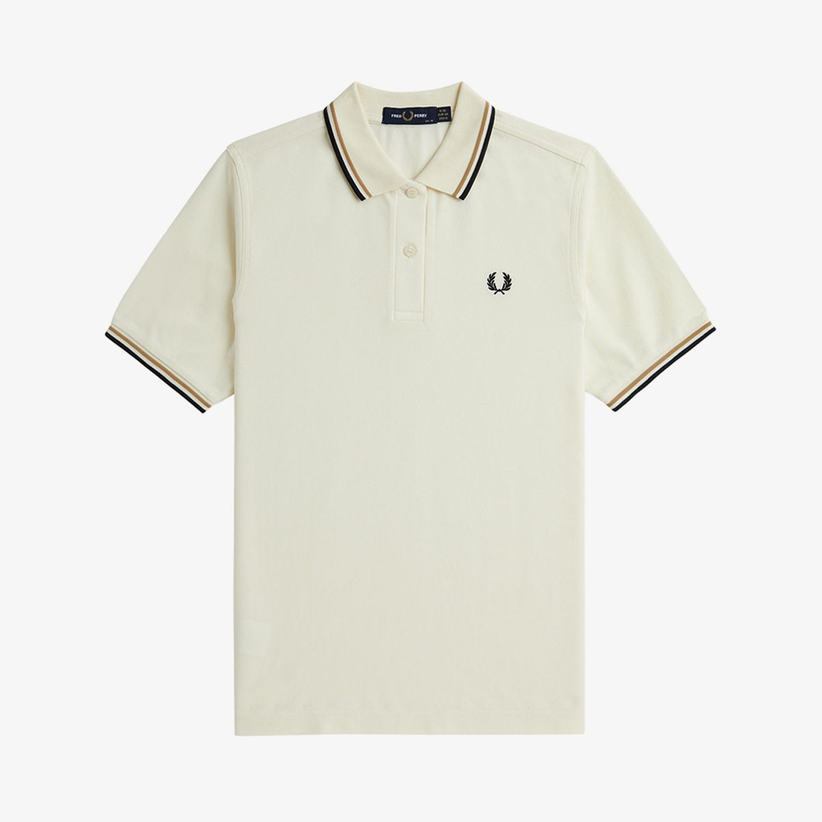 프레드페리(FRED PERRY) [G3600] 여성 트윈 팁 프레드페리 셔츠 - 에크루/웜스톤/블랙 AFPF2433600-X82