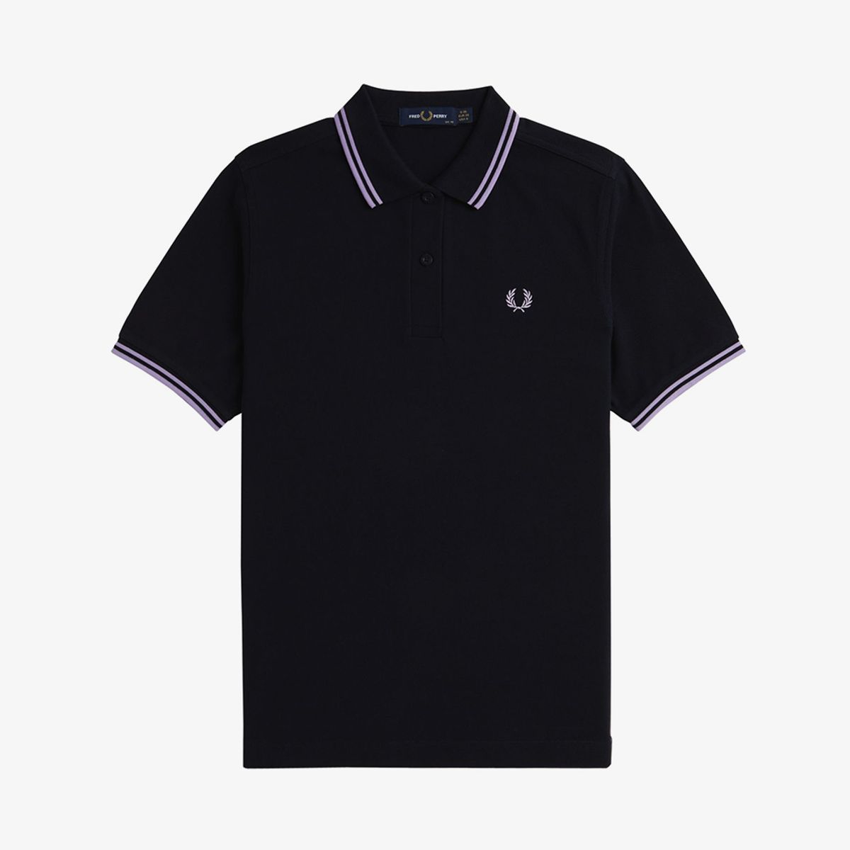 프레드페리(FRED PERRY) [G3600] 여성 트윈 팁 프레드페리 셔츠 - 네이비/울트라바이올렛 AFPF2433600-X49