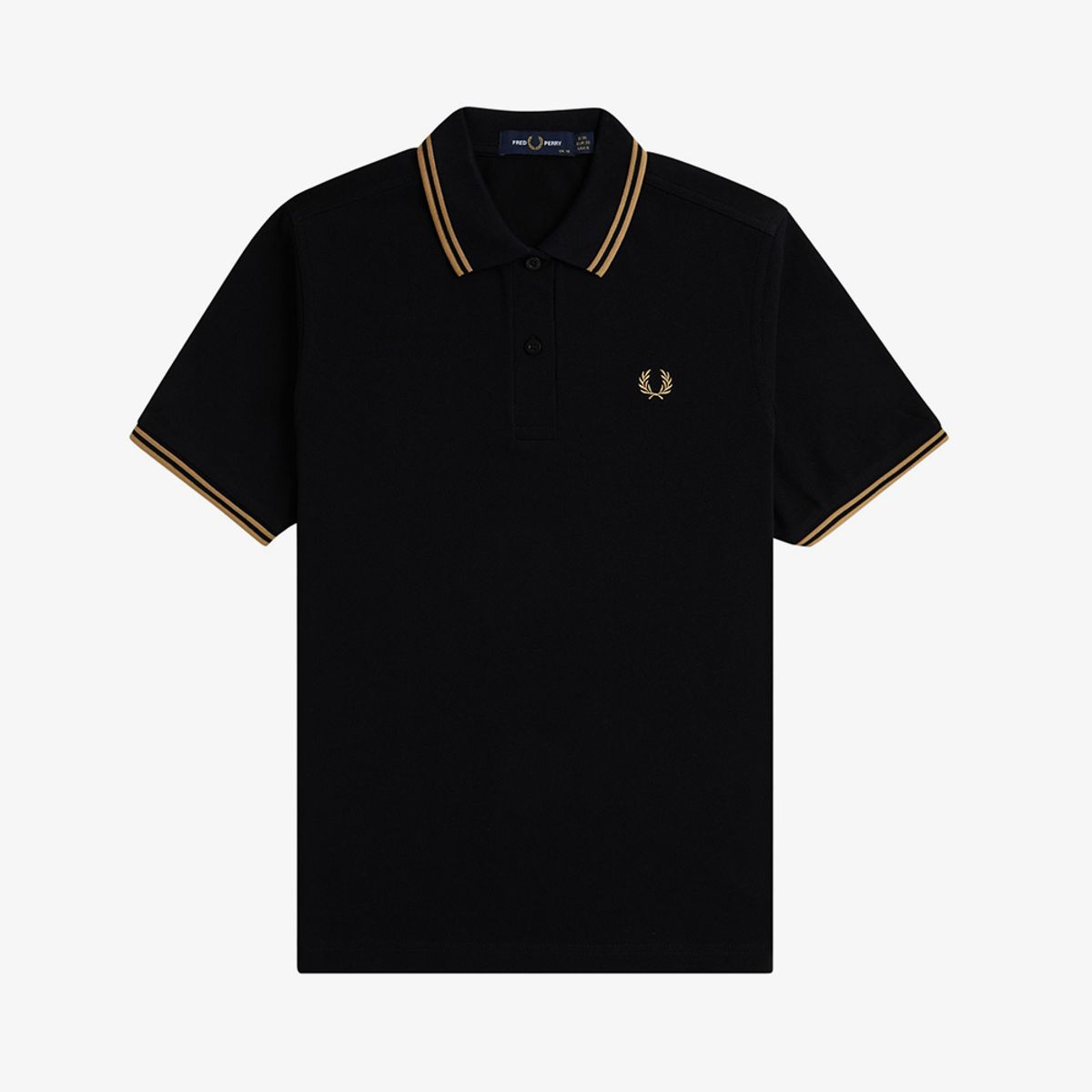 프레드페리(FRED PERRY) [G3600] 여성 트윈 팁 프레드페리 셔츠 - 블랙/웜스톤 AFPF2433600-U78