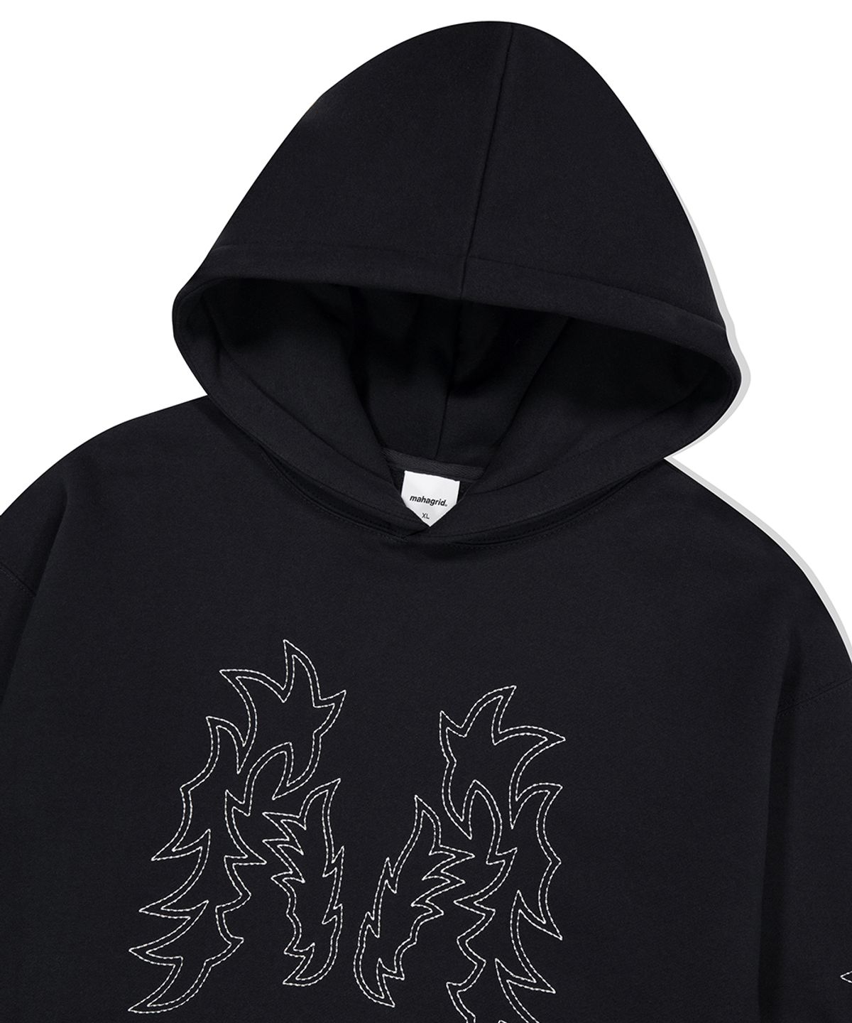 마하그리드(MAHAGRID) WESTERN STITCH HOODIE BLACK(MG2EFMM415A)