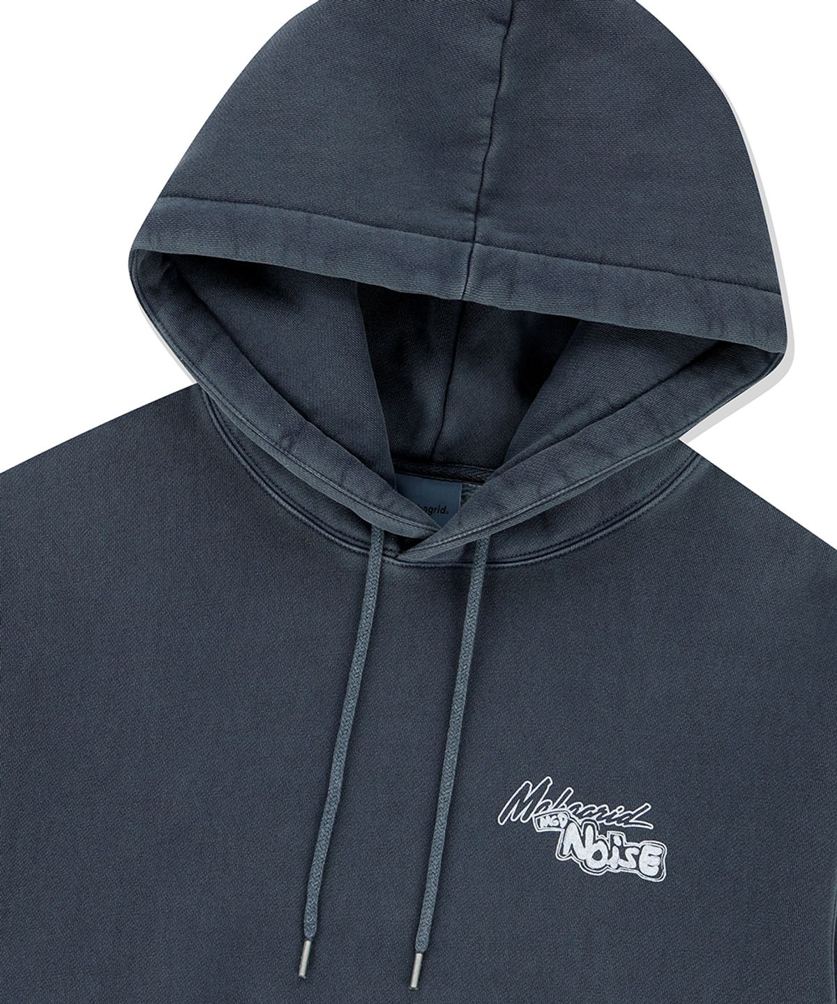 마하그리드(MAHAGRID) LOGO LIST PIGMENT HOODIE NAVY(MG2EFMM416A)