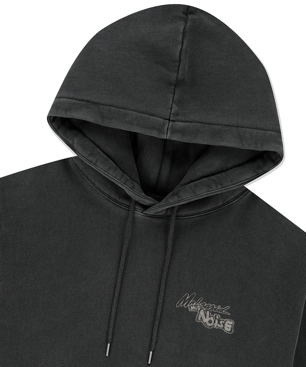 마하그리드(MAHAGRID) LOGO LIST PIGMENT HOODIE CHARCOAL(MG2EFMM416A)
