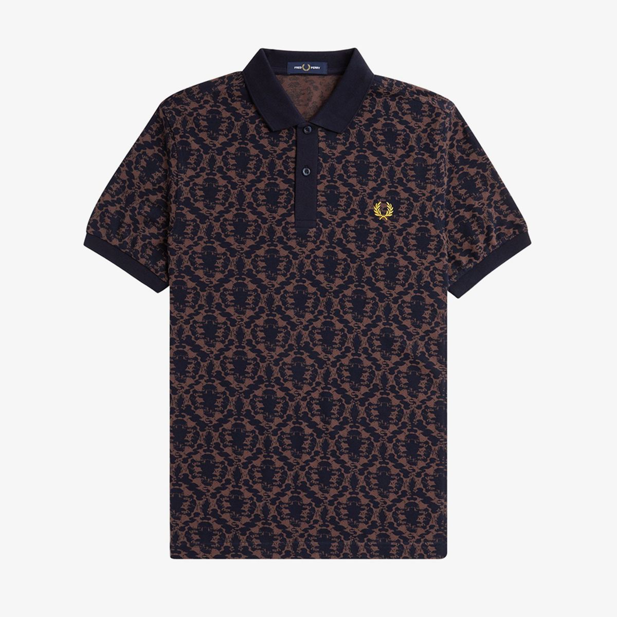 프레드페리(FRED PERRY) [Sharp] 리핏 프린트 폴로 셔츠 (X24) AFPM2438616-X24