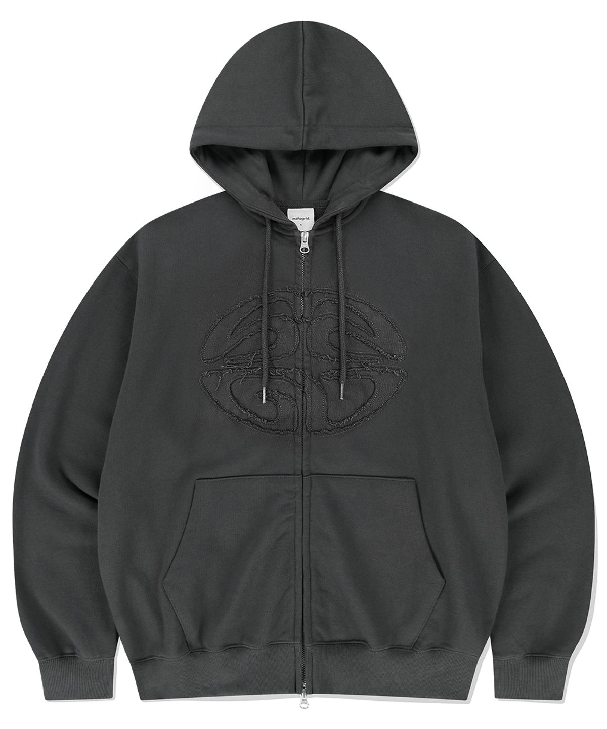 마하그리드(MAHAGRID) ECLIPSE RAW CUT ZIP UP HOODIE_2colors