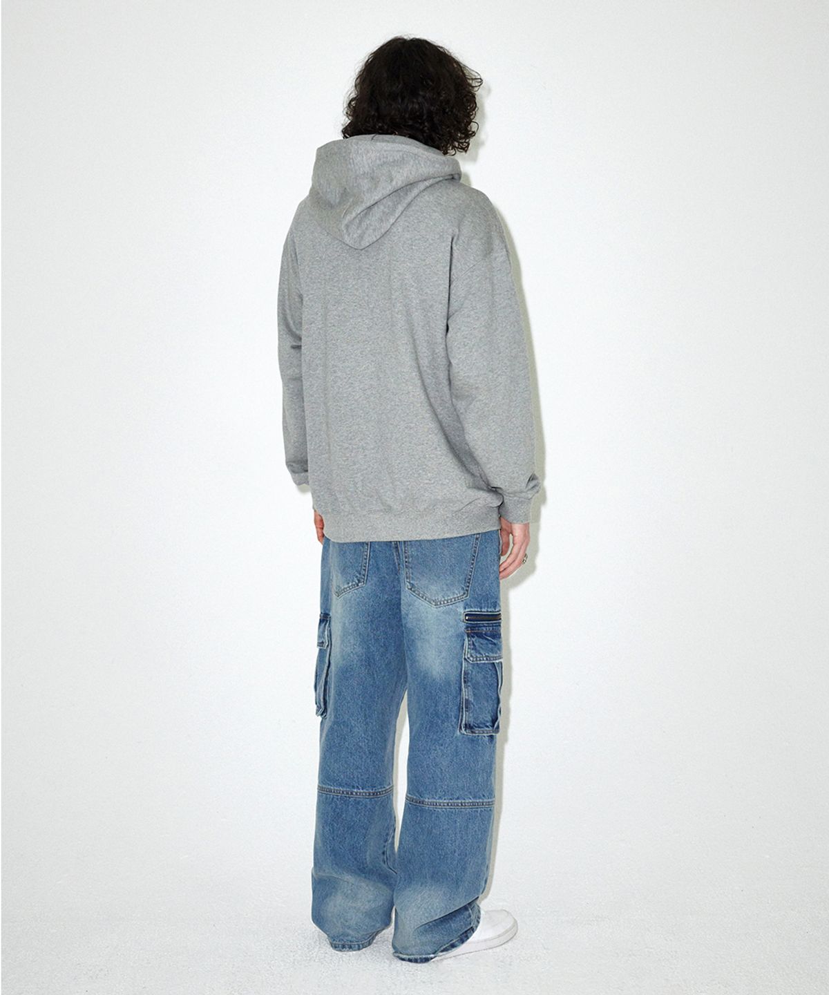 마하그리드(MAHAGRID) ECLIPSE RAW CUT ZIP UP HOODIE GREY(MG2EFMM490A)