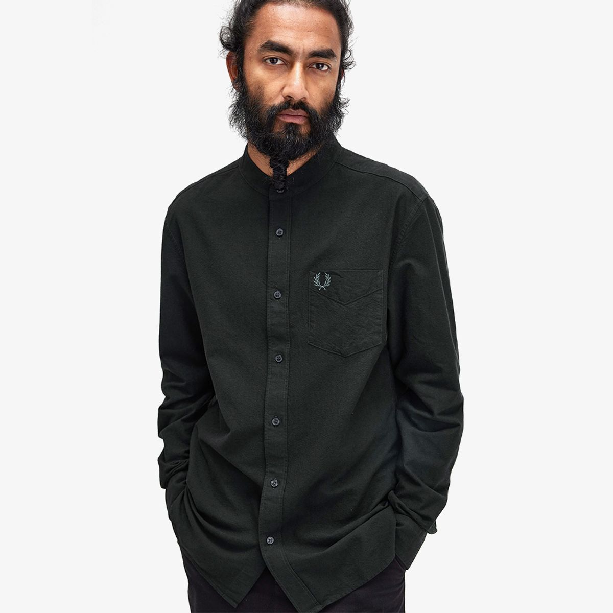 프레드페리(FRED PERRY) [Sharp] 그랜다드 칼라 옥스포츠 셔츠 (Q20) AFPM2438503-Q20