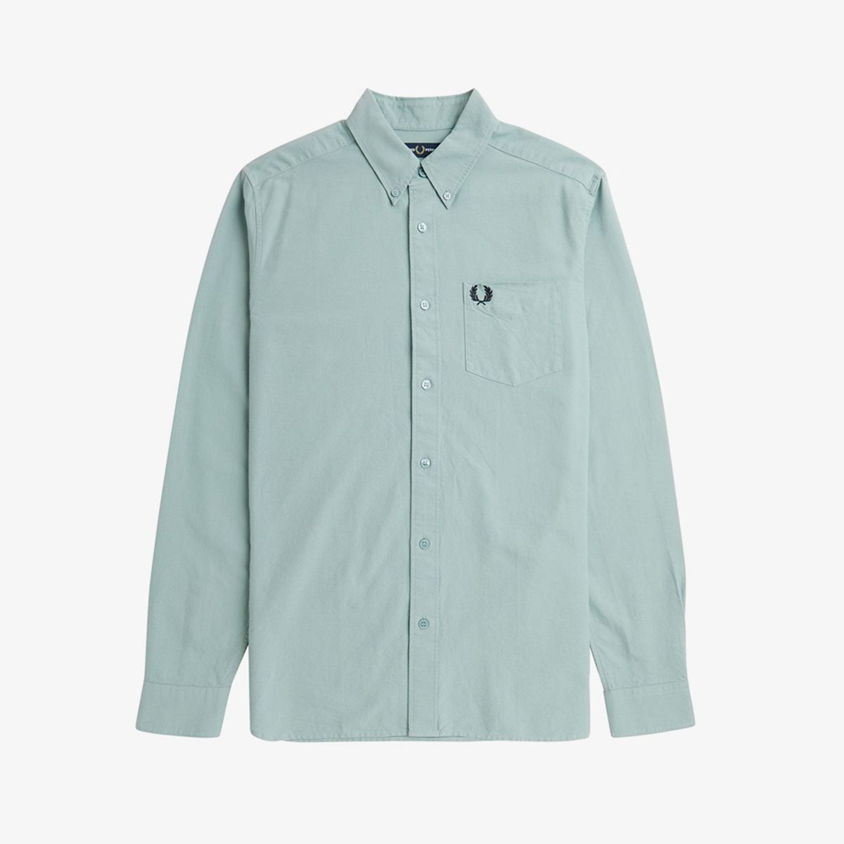 프레드페리(FRED PERRY) [Baseline]  롱 슬리브 옥스포드 셔츠 - 실버블루 AFPM2435516-X06