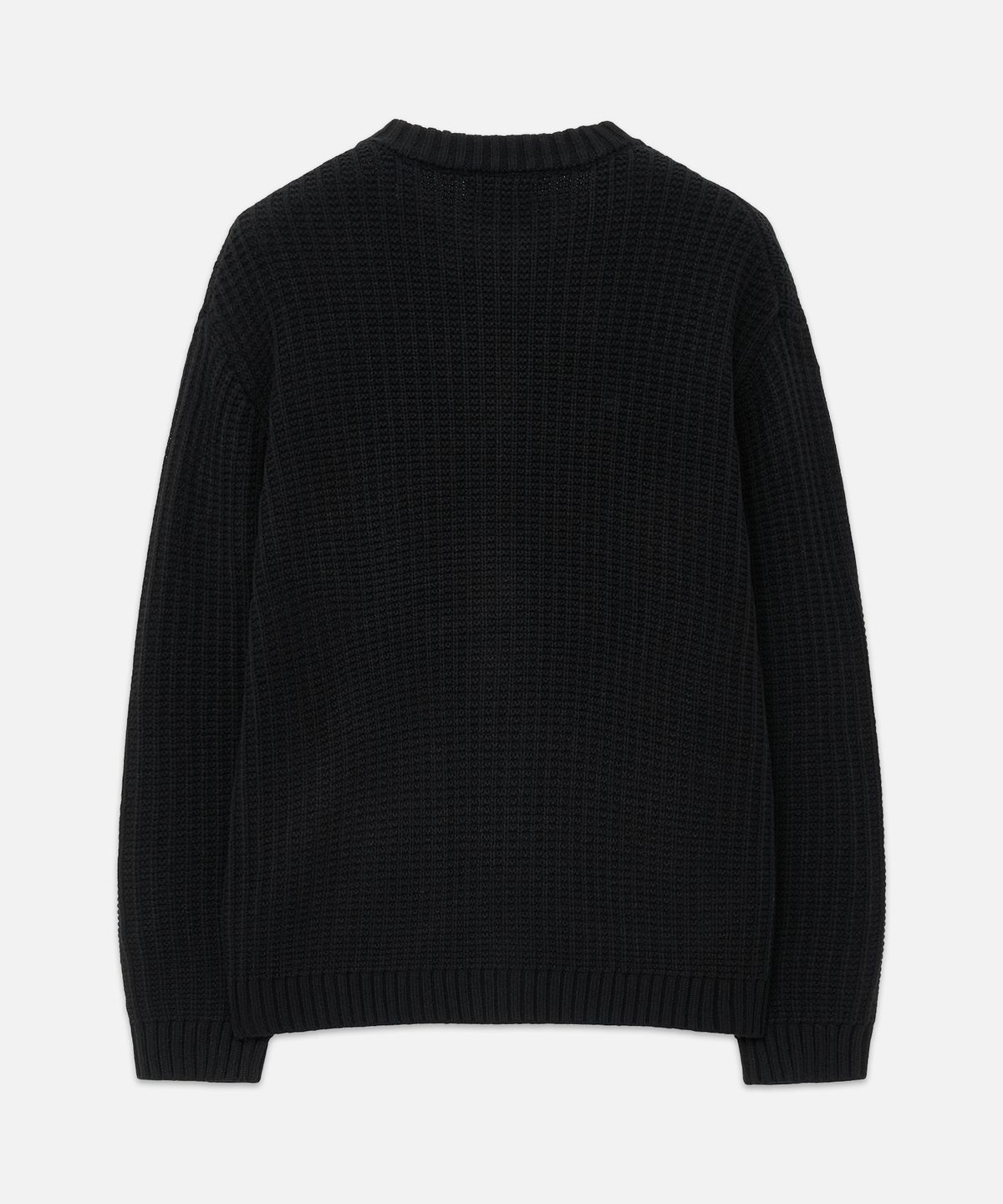 드로우핏(DRAW FIT) 콘스탄트 벌키 라운드 집업 니트 [BLACK]