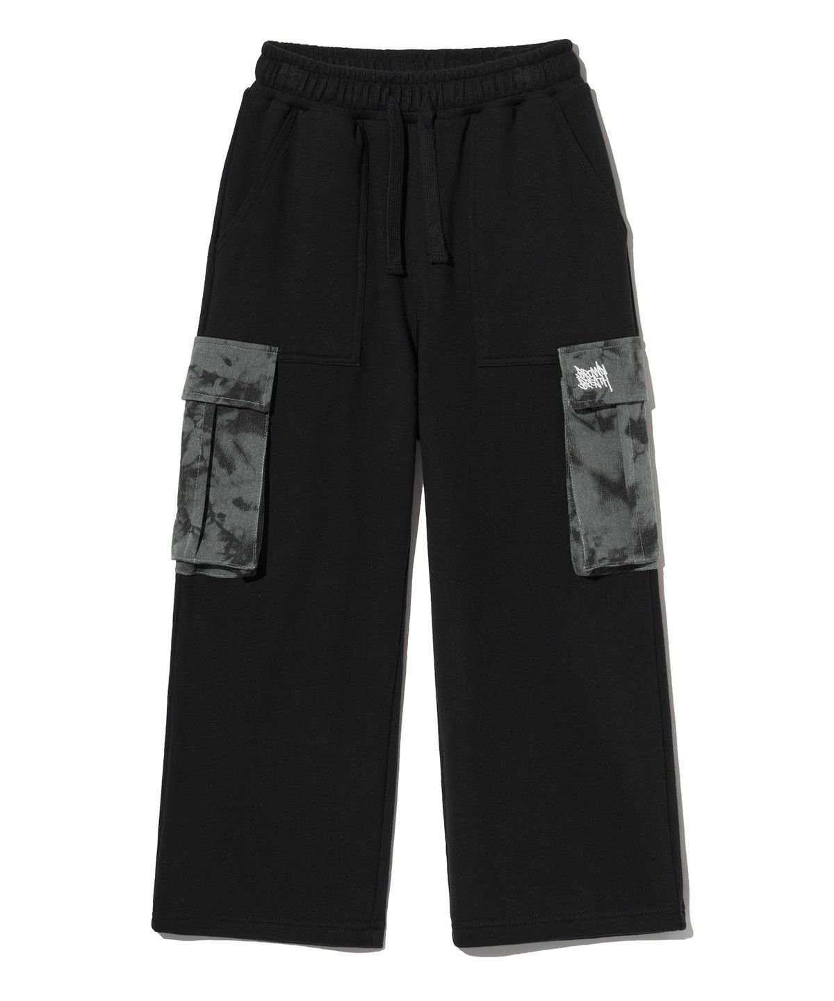 브라운브레스 키즈(BROWNBREATH KIDS) KIDS DYED COMBI PANTS - BLACK