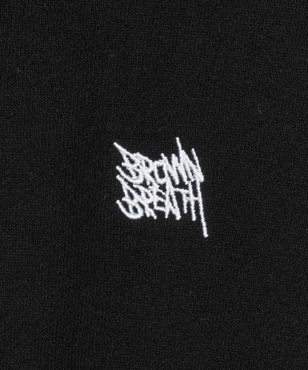 브라운브레스 키즈(BROWNBREATH KIDS) KIDS DYED COMBI HOODIE - BLACK