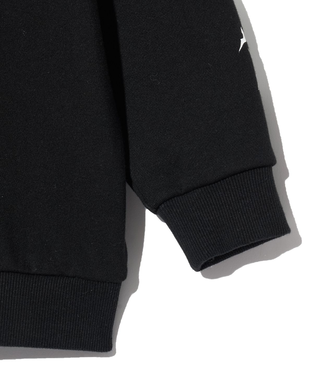 브라운브레스 키즈(BROWNBREATH KIDS) KIDS DYED COMBI HOODIE - BLACK