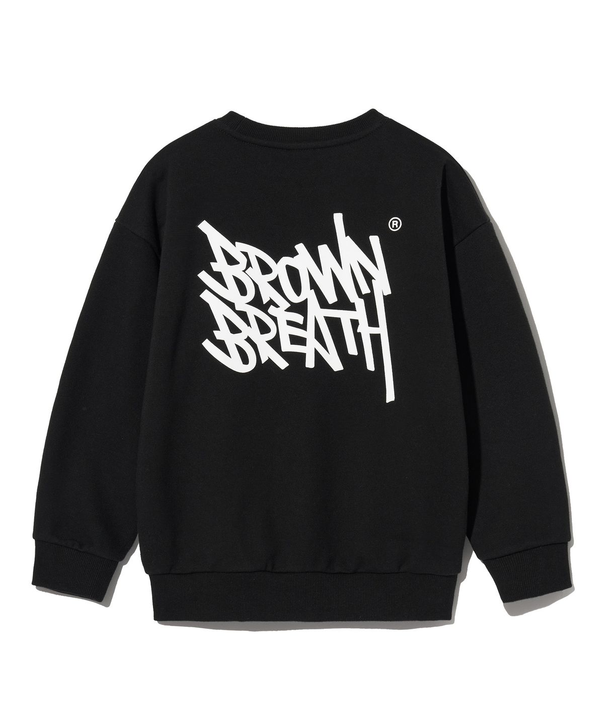 브라운브레스 키즈(BROWNBREATH KIDS) KIDS TAG CREWNECK - BLACK