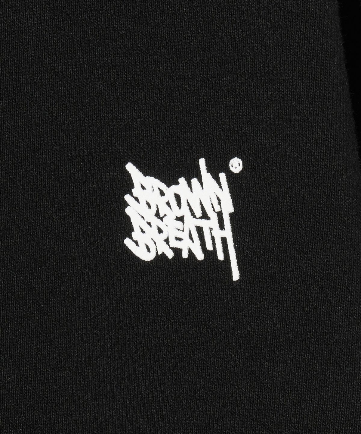 브라운브레스 키즈(BROWNBREATH KIDS) KIDS TAG CREWNECK - BLACK