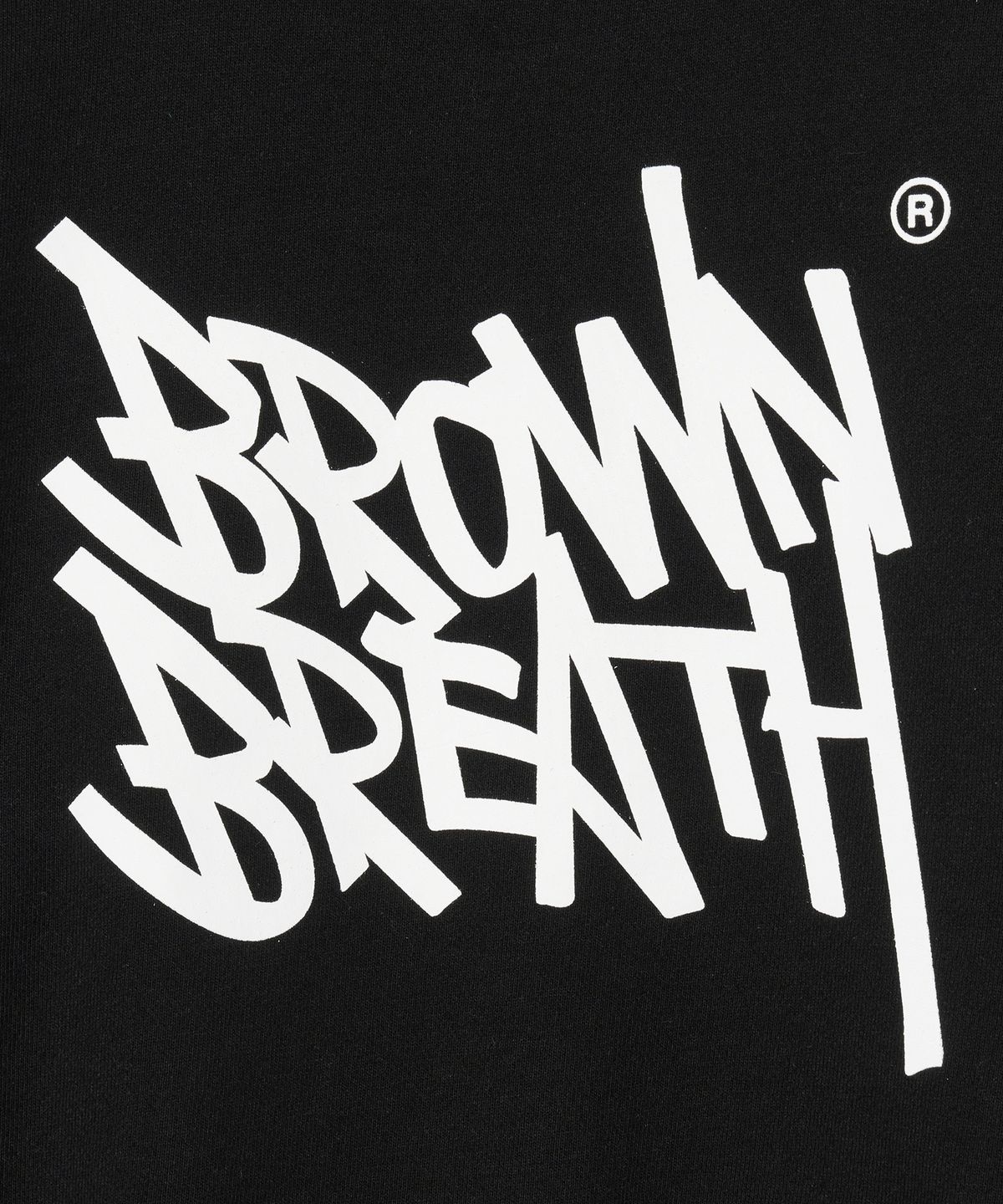 브라운브레스 키즈(BROWNBREATH KIDS) KIDS TAG CREWNECK - BLACK