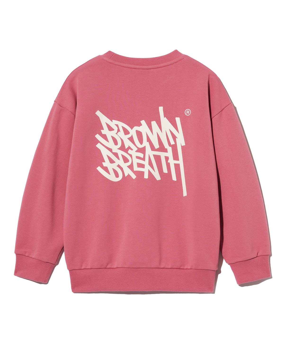 브라운브레스 키즈(BROWNBREATH KIDS) KIDS TAG CREWNECK - PINK
