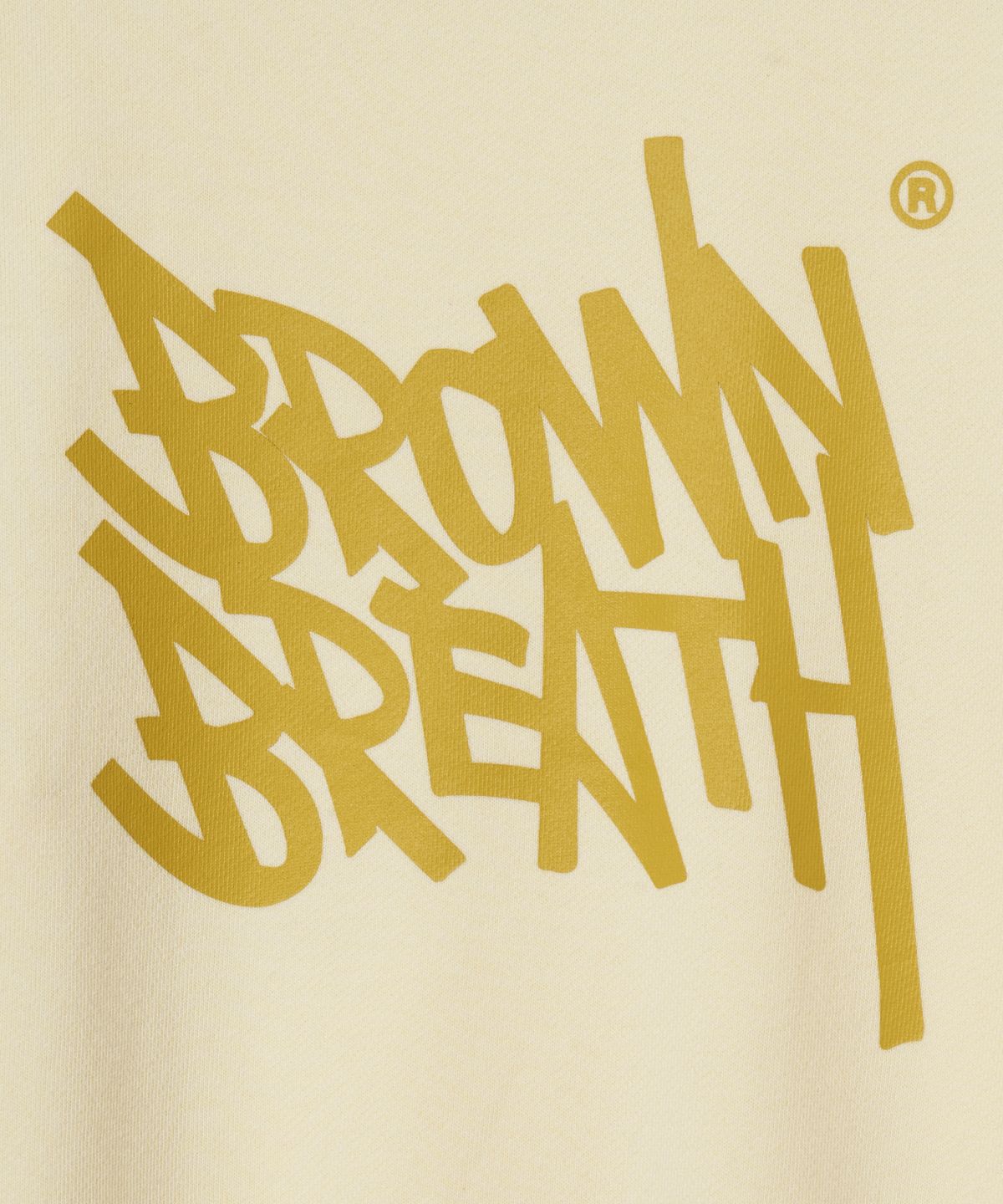 브라운브레스 키즈(BROWNBREATH KIDS) KIDS TAG CREWNECK - CREAM