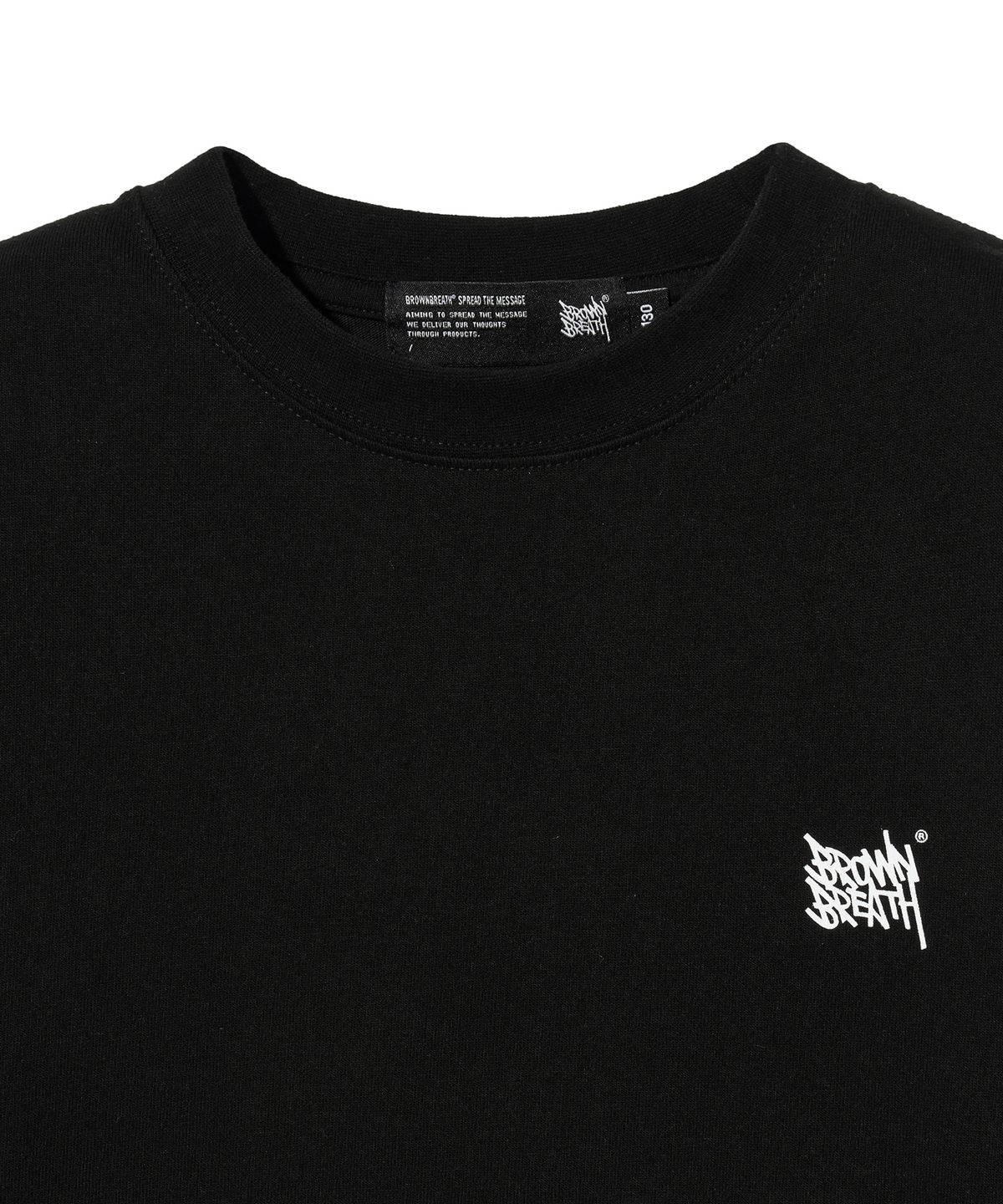 브라운브레스 키즈(BROWNBREATH KIDS) KIDS TAG LONGSLEEVE - BLACK