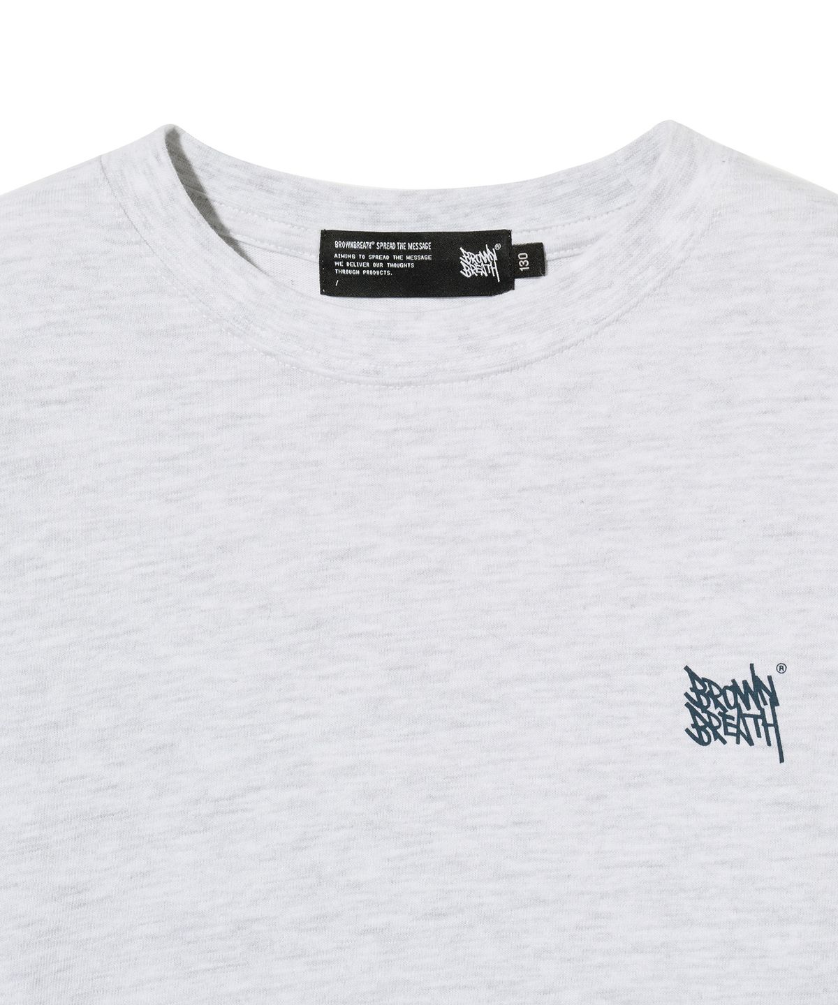 브라운브레스 키즈(BROWNBREATH KIDS) KIDS TAG LONGSLEEVE - ASH
