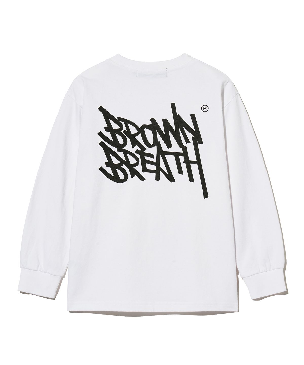 브라운브레스 키즈(BROWNBREATH KIDS) KIDS TAG LONGSLEEVE - WHITE