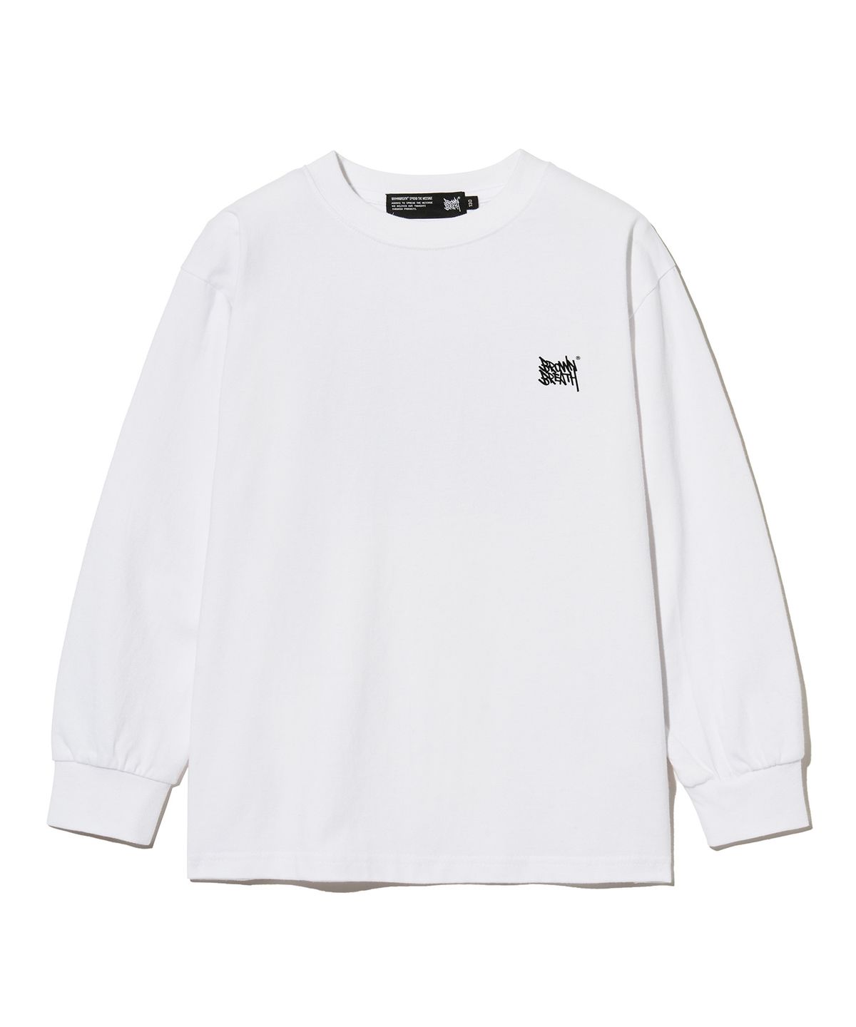 브라운브레스 키즈(BROWNBREATH KIDS) KIDS TAG LONGSLEEVE - WHITE
