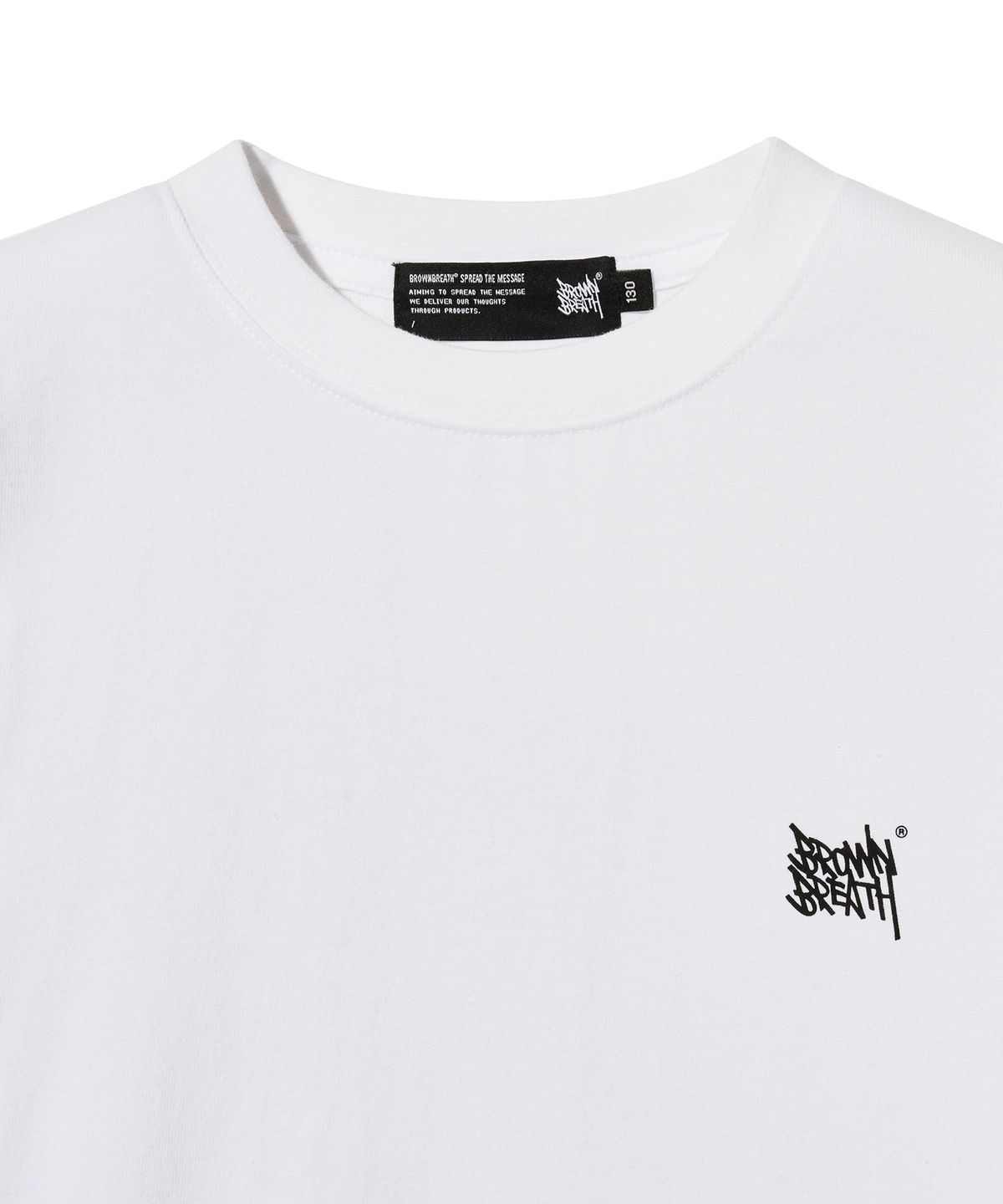 브라운브레스 키즈(BROWNBREATH KIDS) KIDS TAG LONGSLEEVE - WHITE