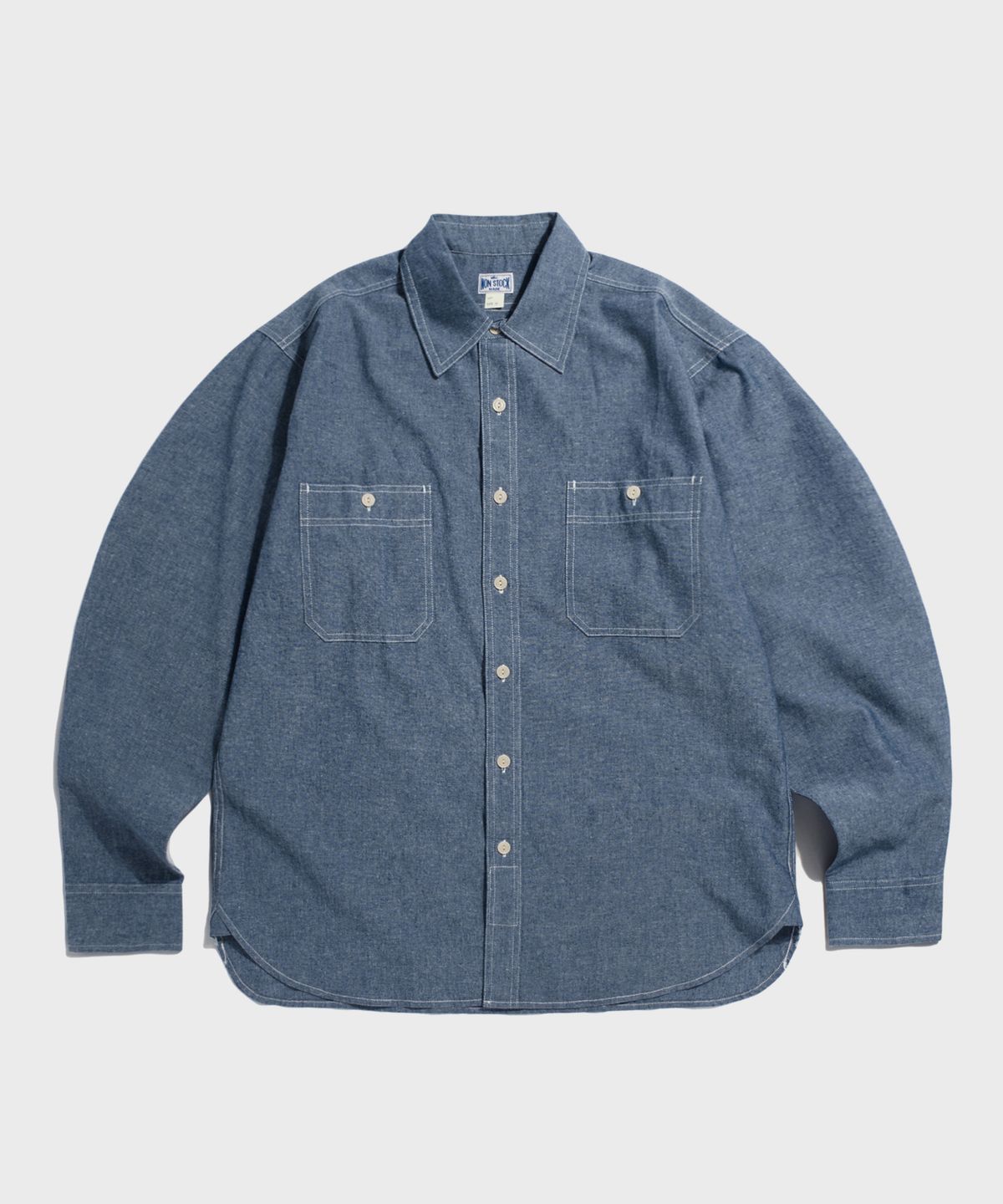 브론슨(BRONSON) Blue Chambray Work Shirt KR Ver. Light Indigo