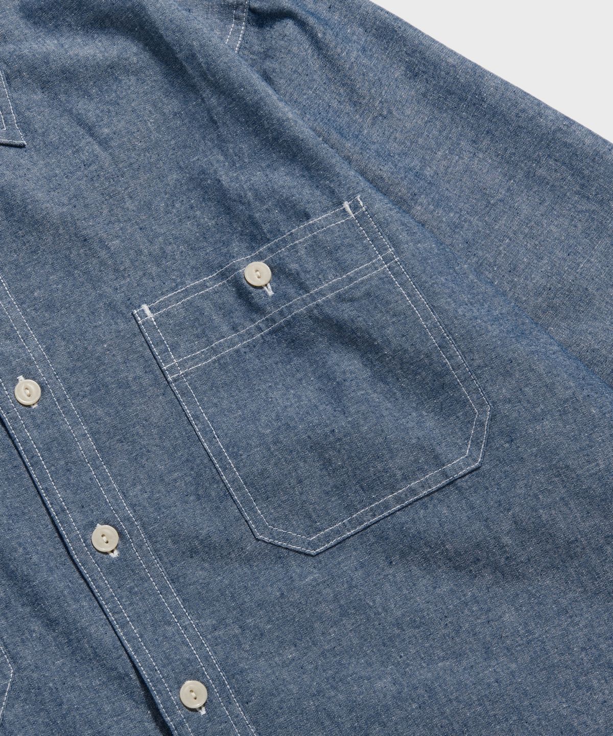 브론슨(BRONSON) Blue Chambray Work Shirt KR Ver. Light Indigo