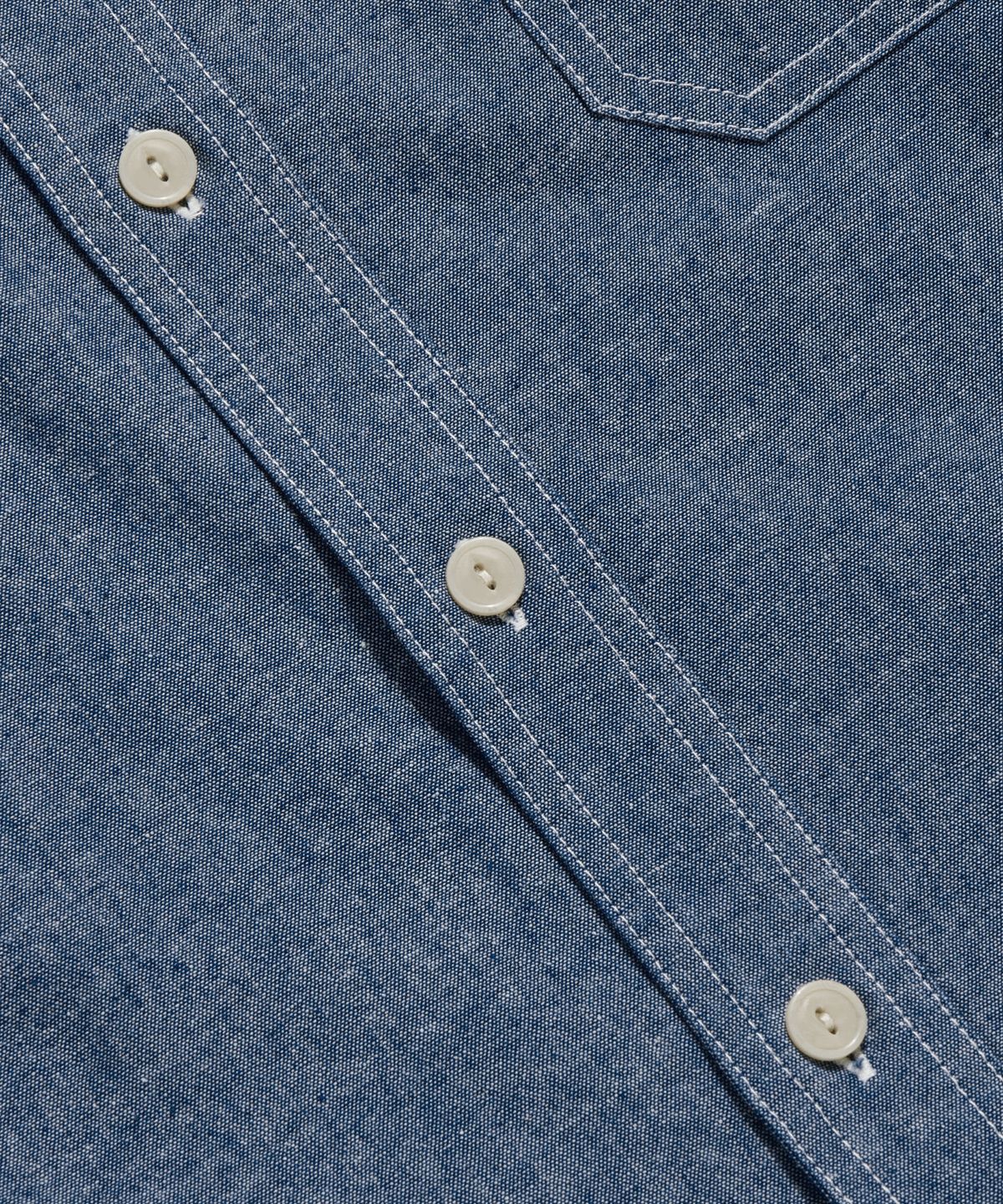 브론슨(BRONSON) Blue Chambray Work Shirt KR Ver. Light Indigo