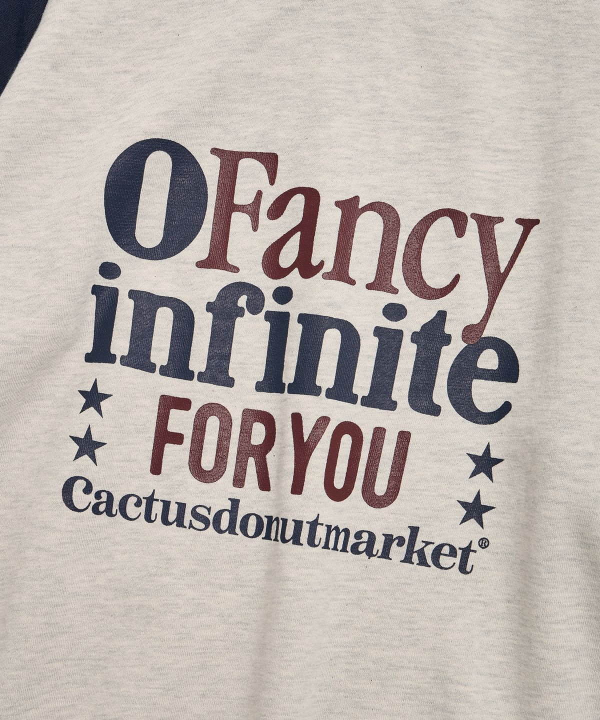 캑터스도넛마켓(CACTUSDONUTMARKET) Fancy Infinite Raglan Sweatshirt - Navy