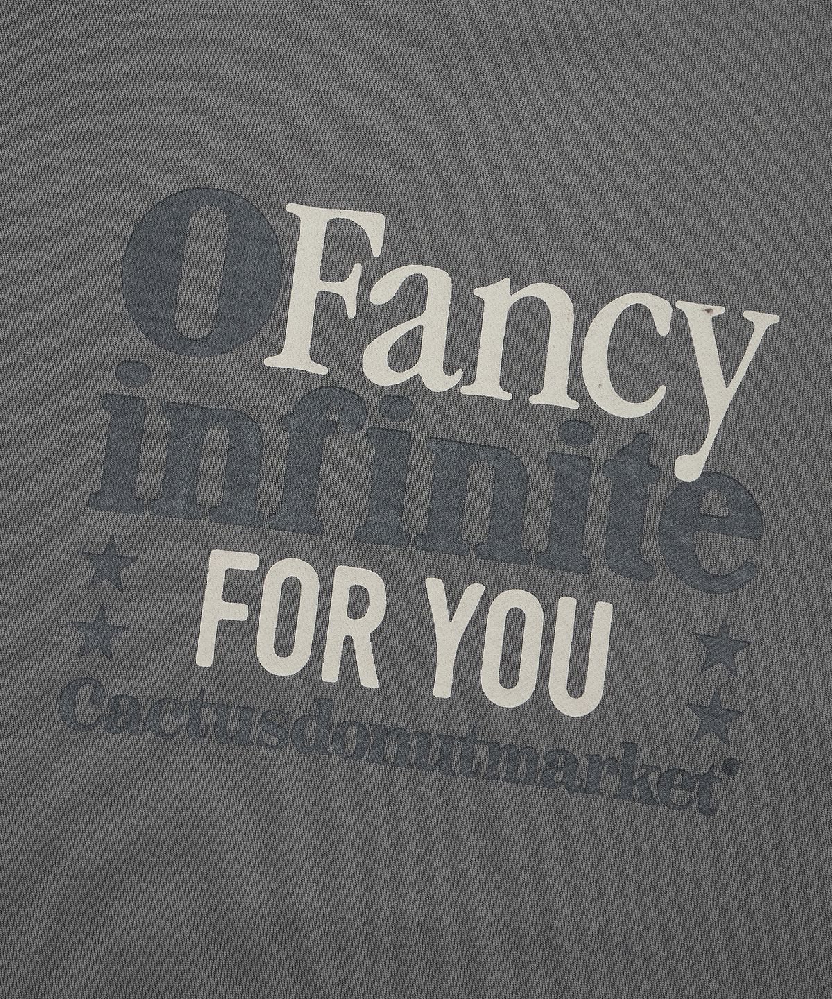 캑터스도넛마켓(CACTUSDONUTMARKET) Fancy Infinite Raglan Sweatshirt - Charcoal