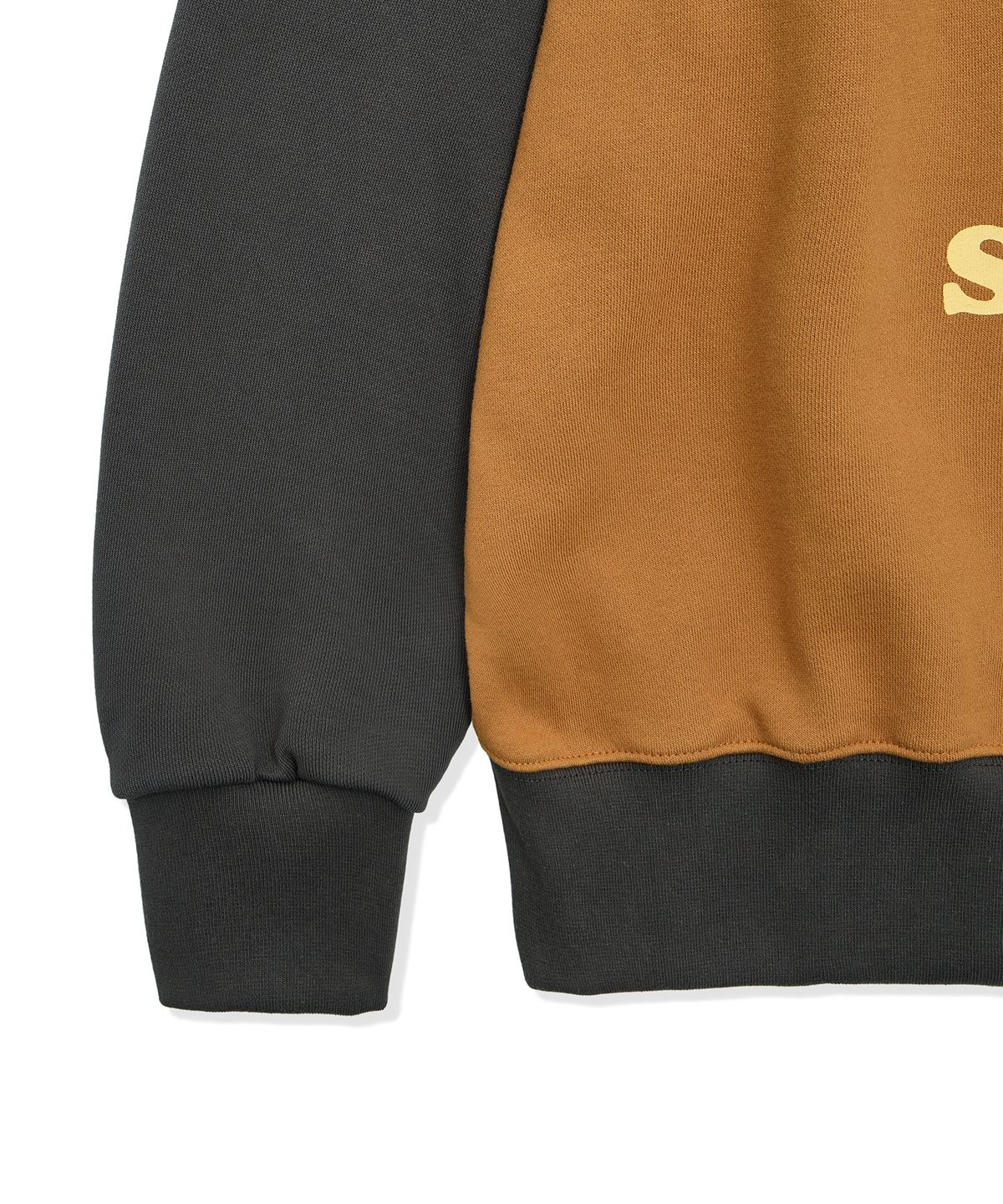 캑터스도넛마켓(CACTUSDONUTMARKET) Smiling Dog Raglan Sweatshirt - Orange