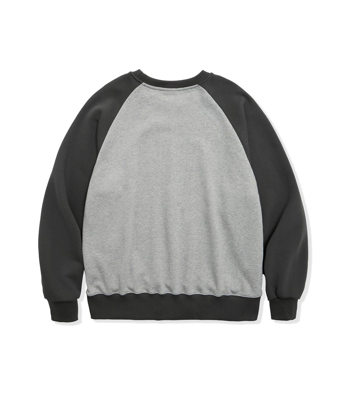 캑터스도넛마켓(CACTUSDONUTMARKET) Smiling Dog Raglan Sweatshirt - Gray