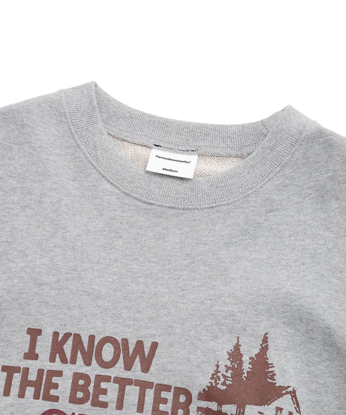 캑터스도넛마켓(CACTUSDONUTMARKET) Sweet Sweatshirt - Gray
