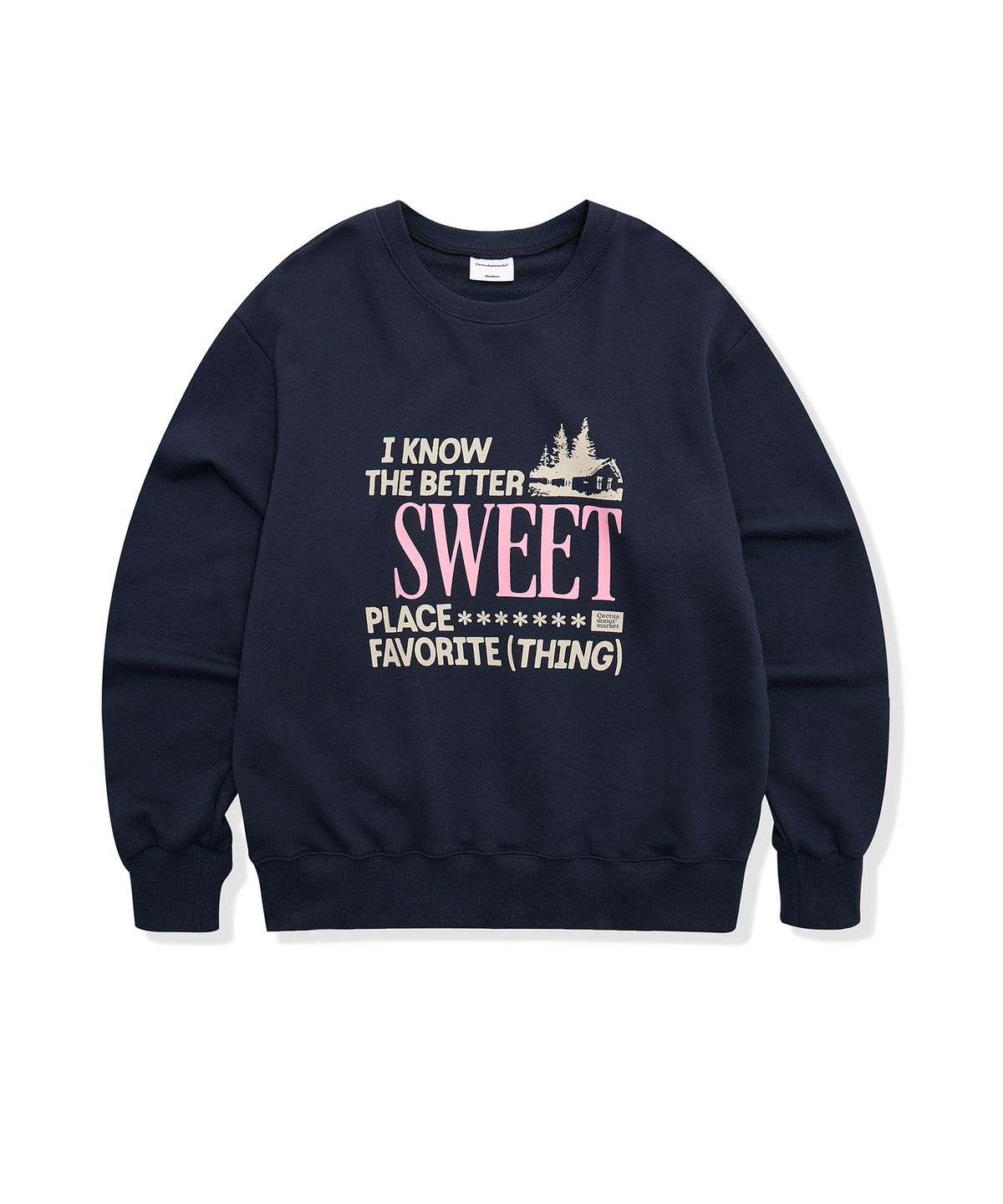 캑터스도넛마켓(CACTUSDONUTMARKET) Sweet Sweatshirt - Navy