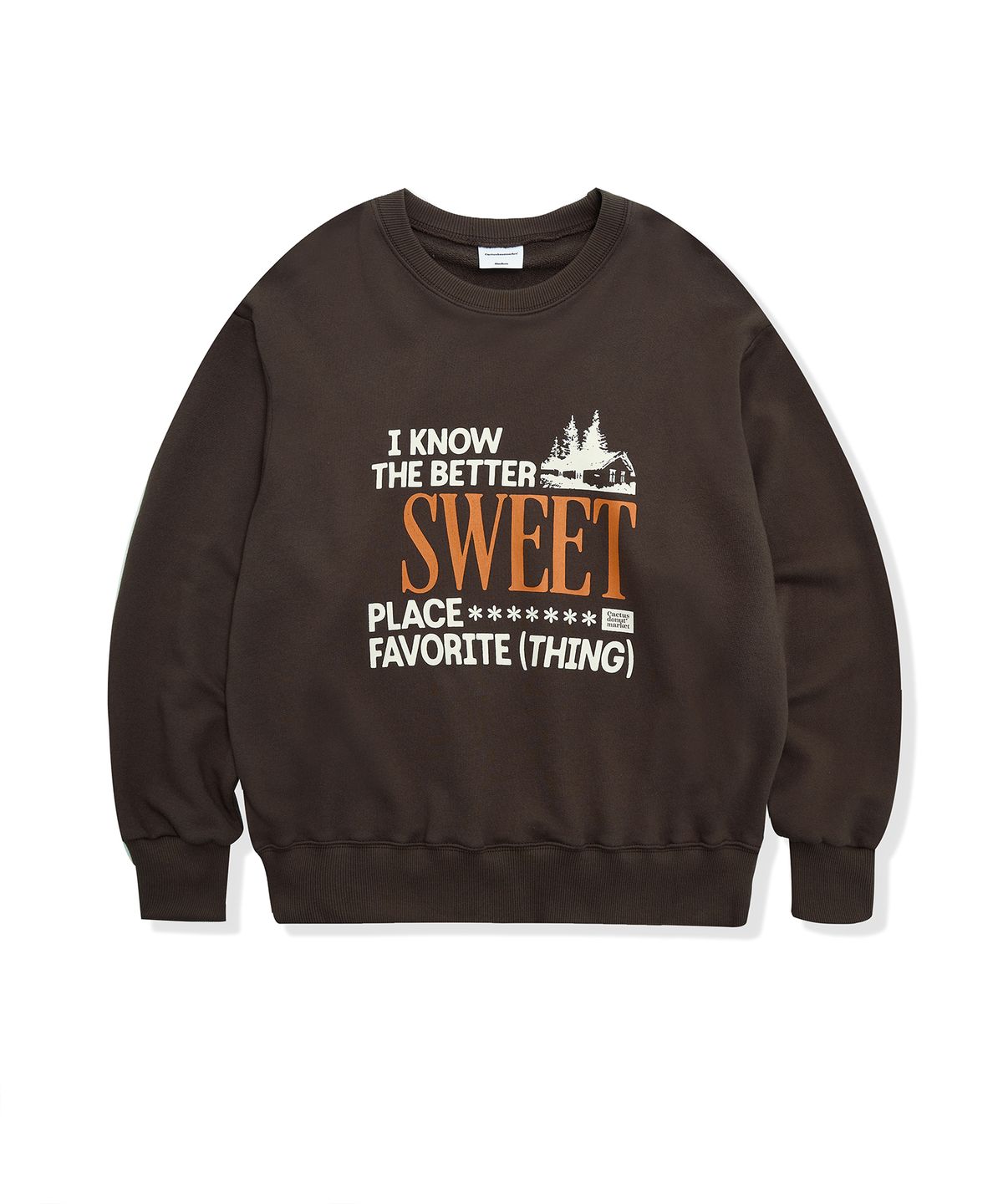 캑터스도넛마켓(CACTUSDONUTMARKET) Sweet Sweatshirt - Brown