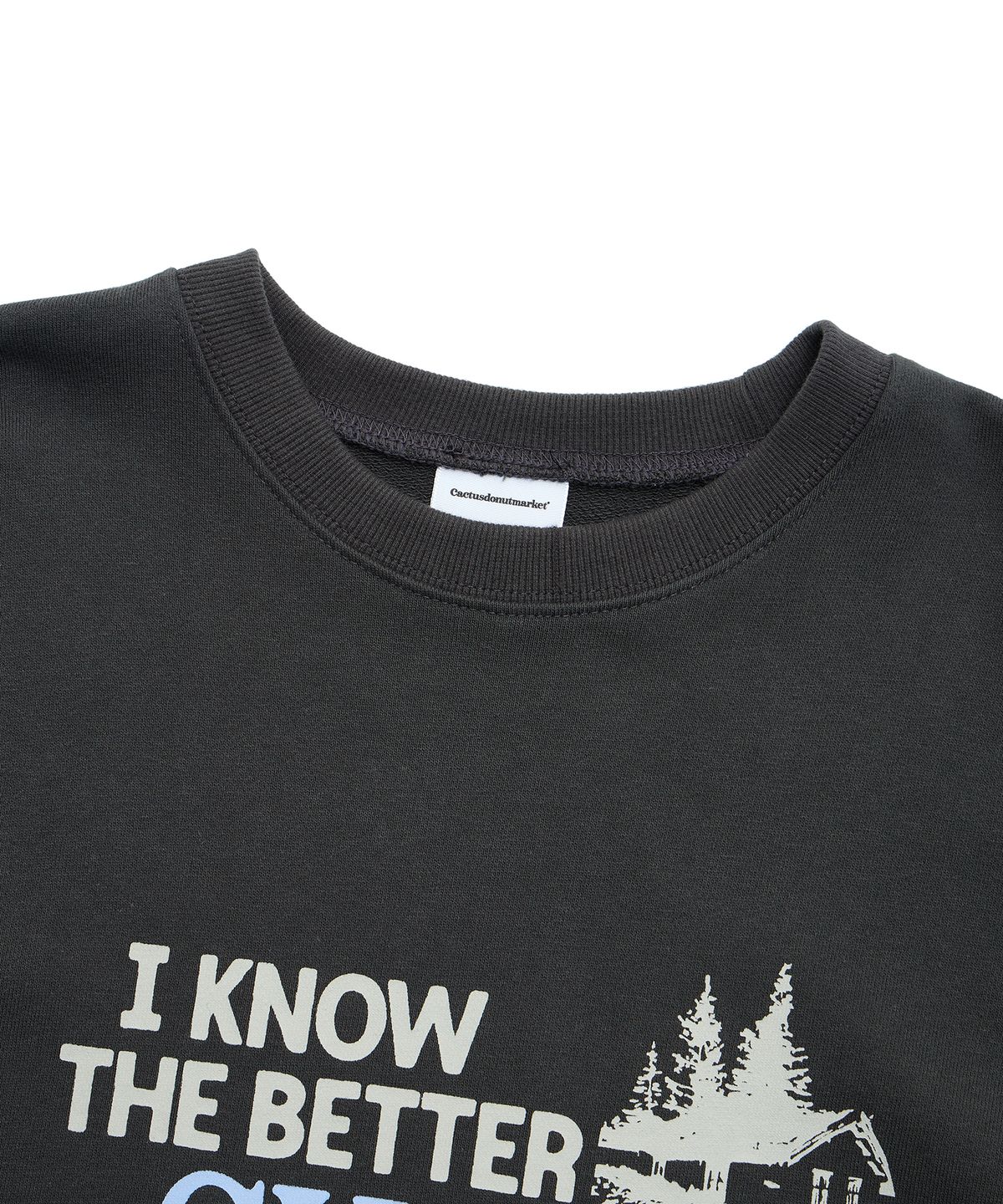 캑터스도넛마켓(CACTUSDONUTMARKET) Sweet Sweatshirt - Charcoal