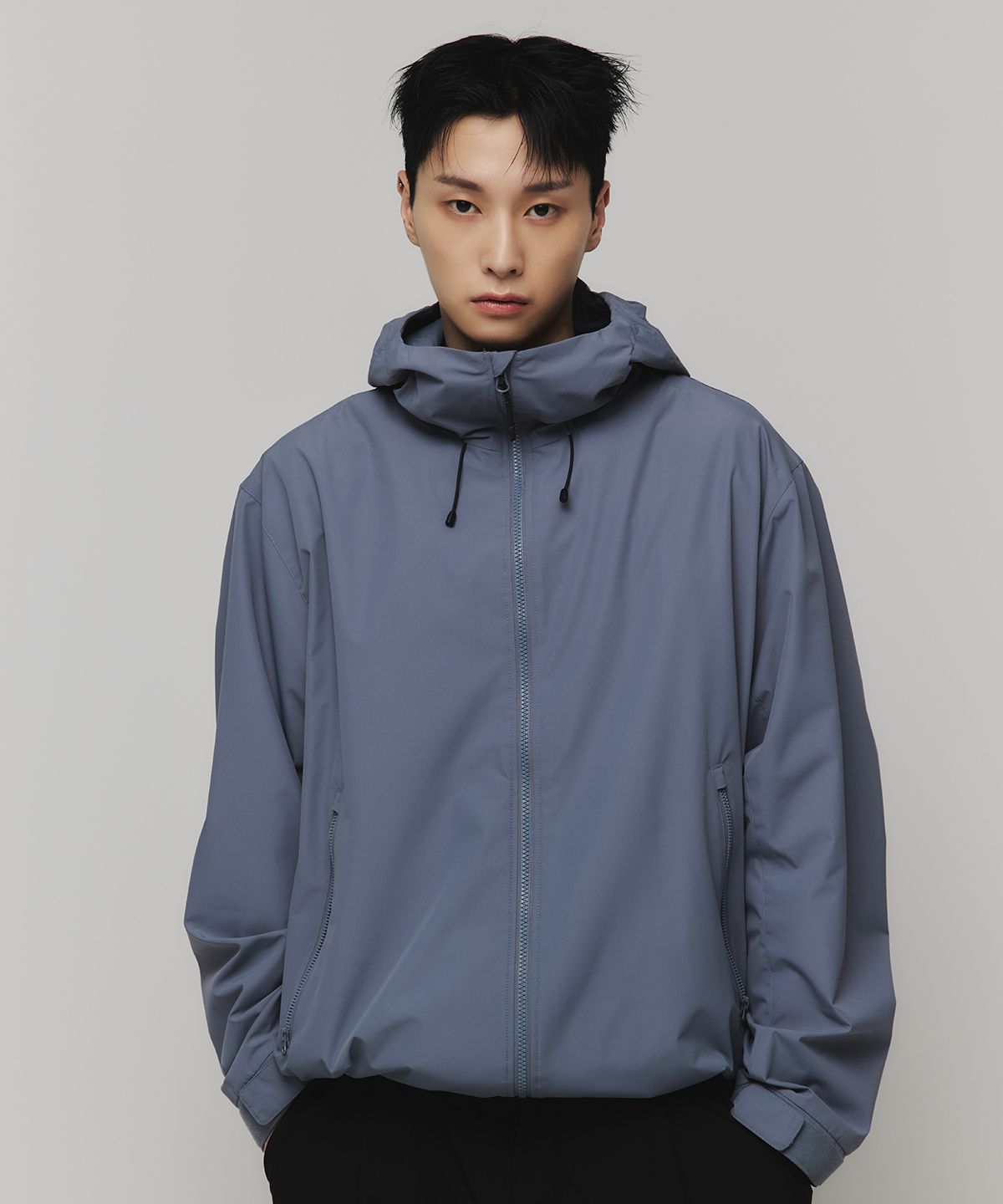 Belted Multicolor Windbreaker